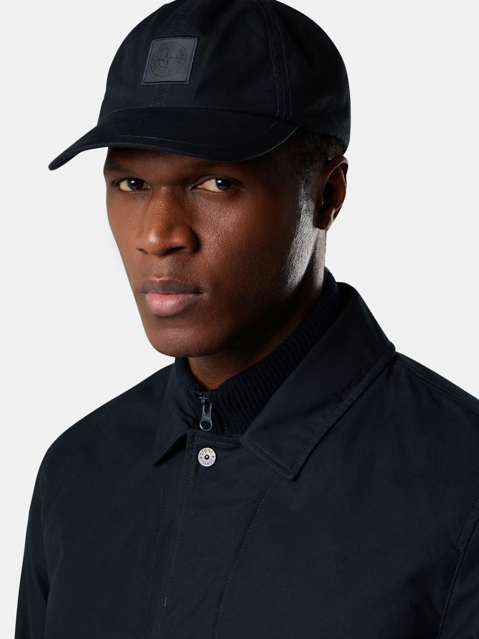 Stone  Cap （ストーンアイランド） Shop Stone Island Logo Baseball Cap on Sale at BeyondStyle
