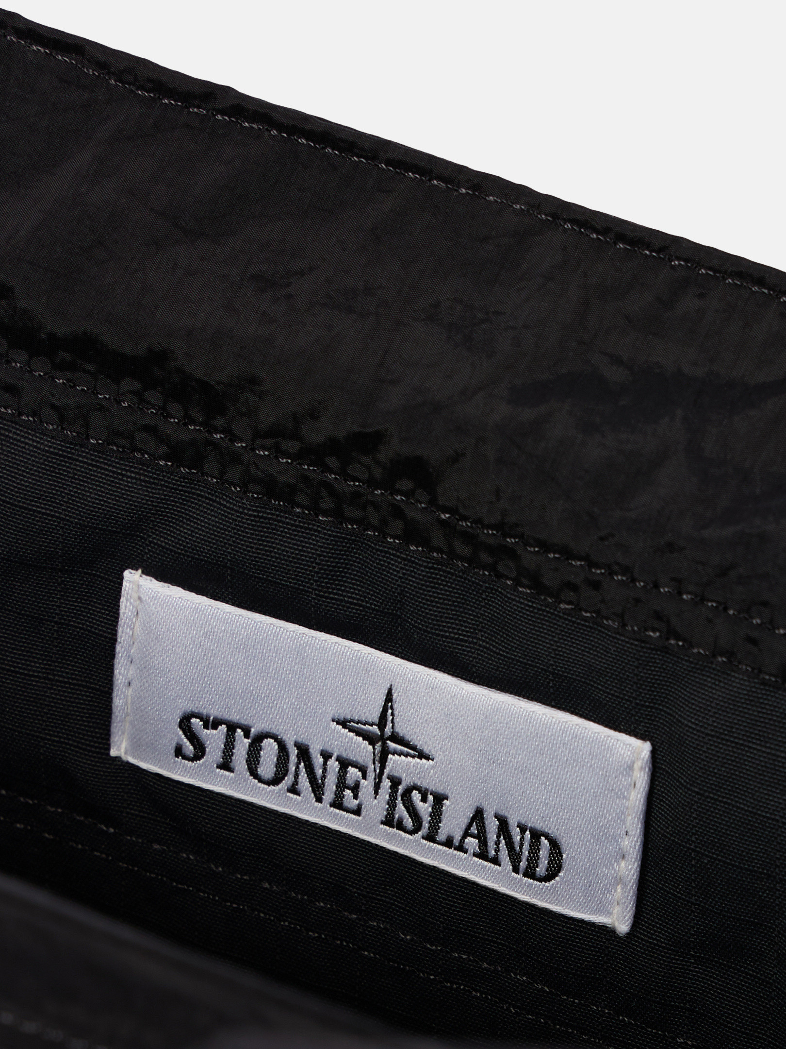 ブラック トートバッグ フロントファスナーポケット＆リップストップ