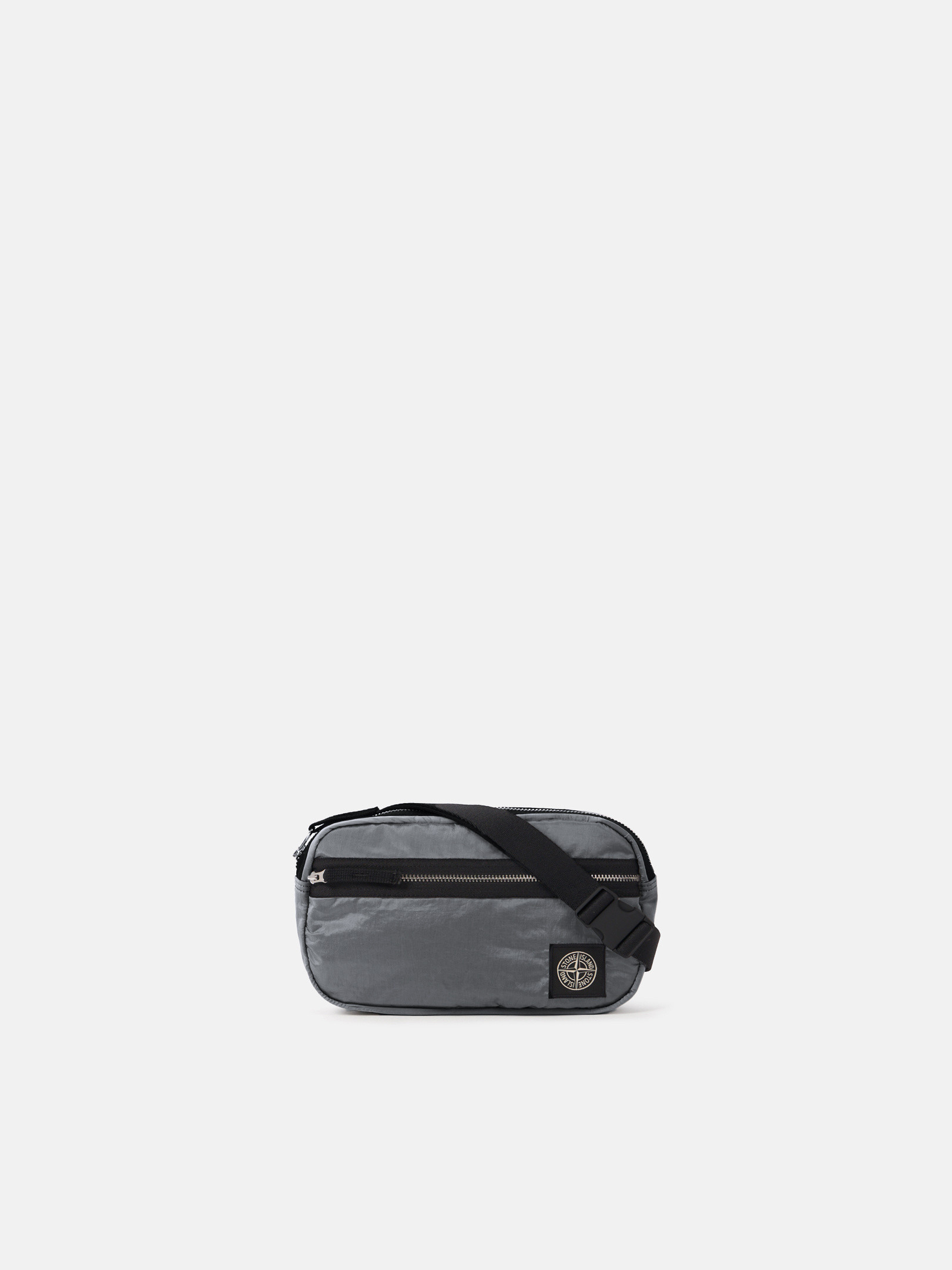 ★Stone ★グレー Econyl Nylon l バッグ Stone Island: Gray 9200015 Coated Nylon Metal ECONYL Pouch