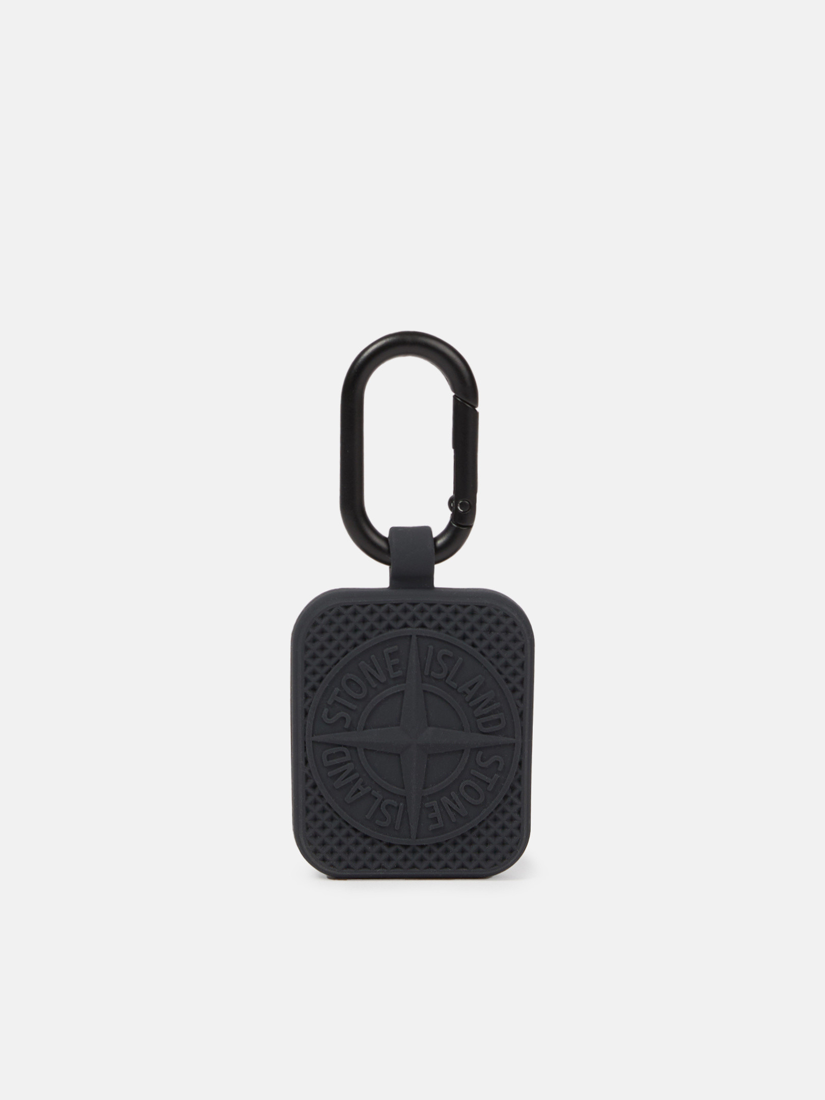 Lead Grey AirTag holder with carabiner 9800004 RUBBERISED SILICONE