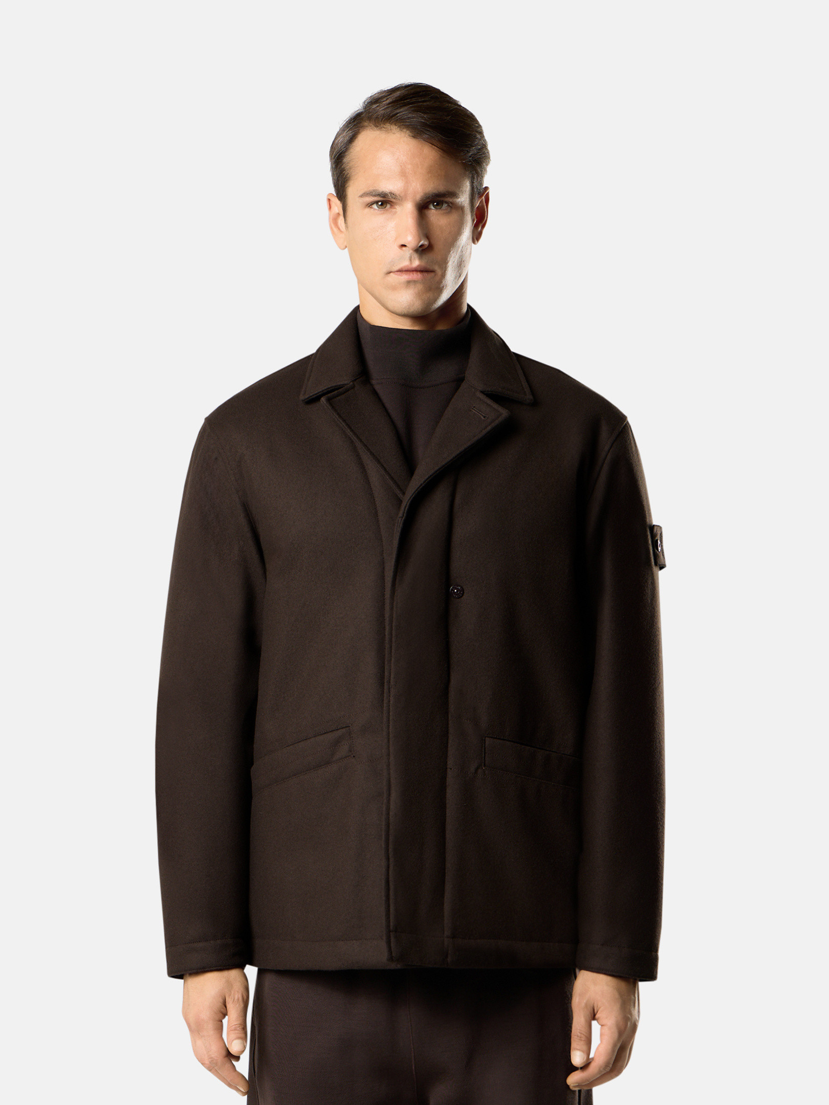 ダークブラウン ジャケット 撥水加工＆防風メンブレン A100003