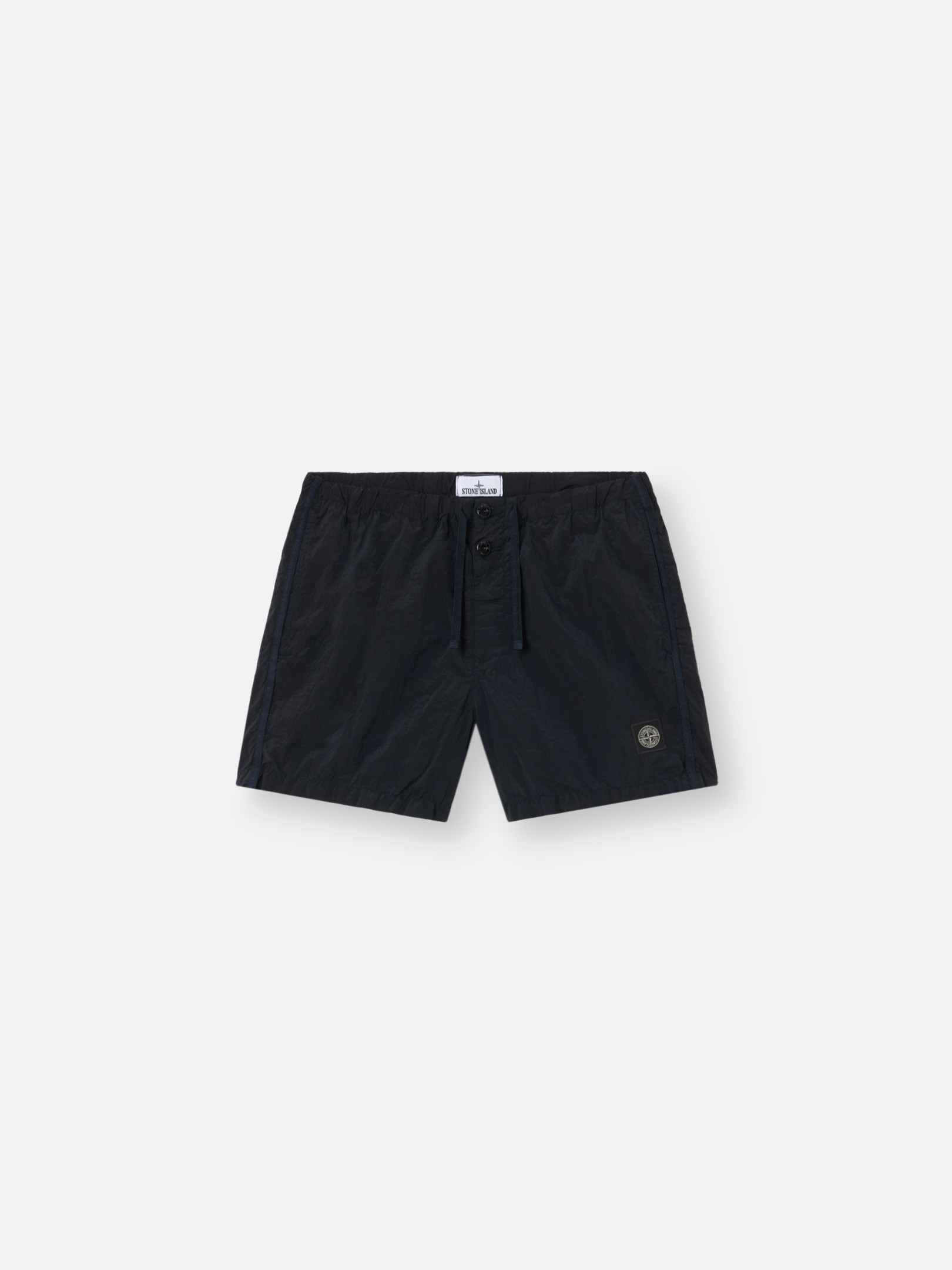 Stone Island Nylon Metal Swim Shorts Black Navy Blue Slim-fit Swim