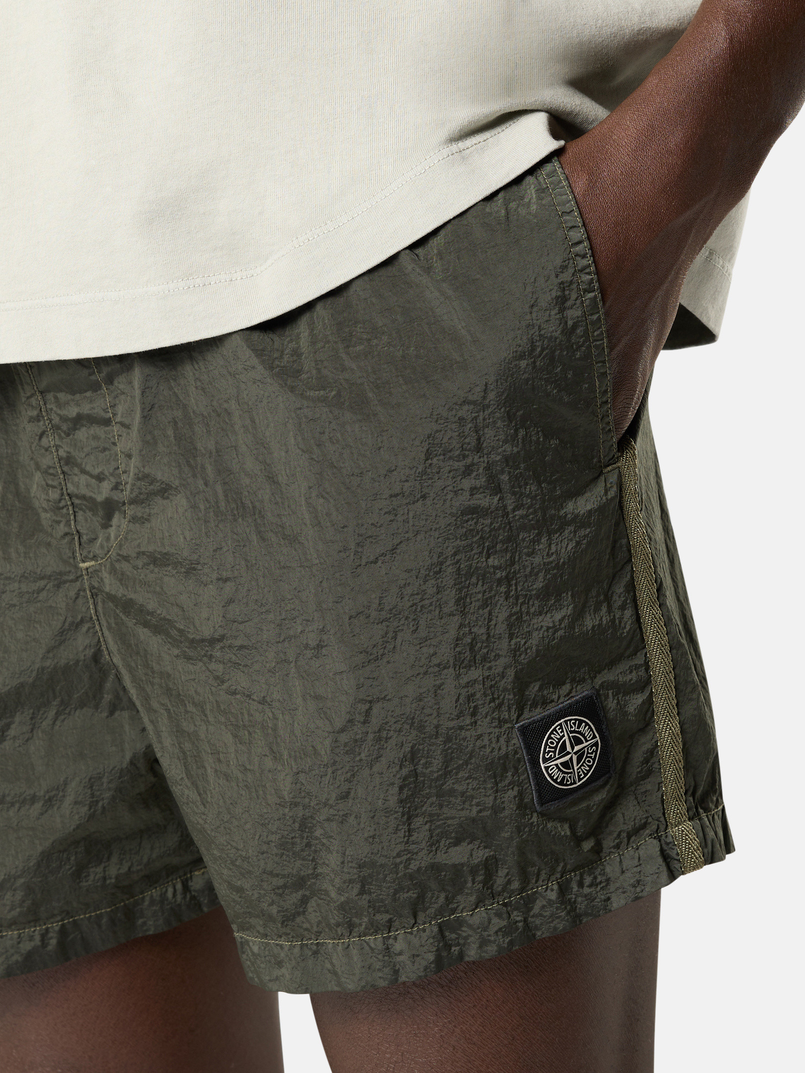 ★STONE ★ Nylon l swim pants 8015B0943 A0020 STONE ISLAND Nylon Metal Swimming Shorts 'Black' 8015B0943-A0029