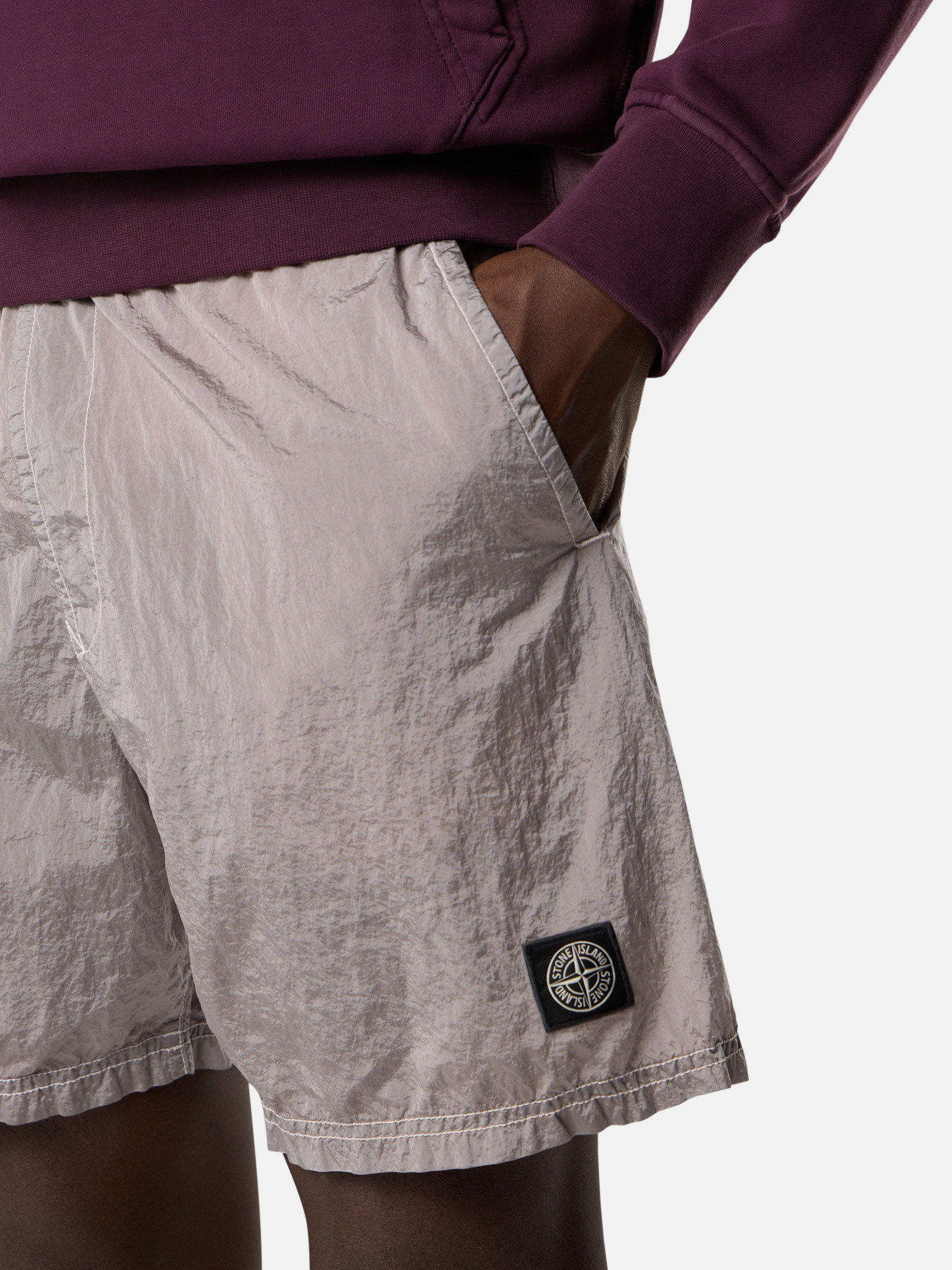 美品 rough&swell SASHIKO CRAZY SHORTS M Random Identities Striped Worker Shorts | RAN05P014-1 | SVD