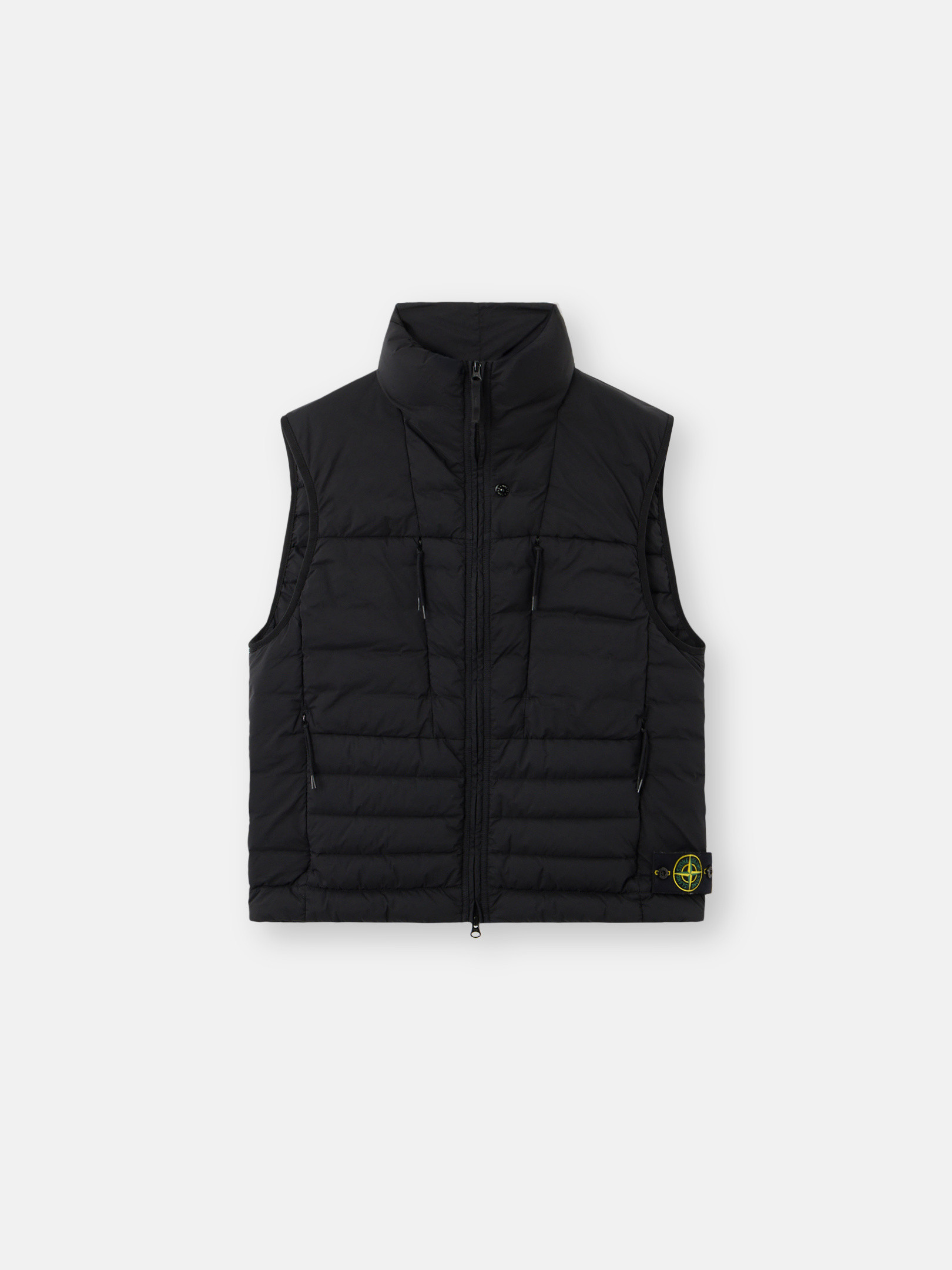 Black G100004 SEAMLESS TUNNEL NYLON DOWN-TC Down vest with