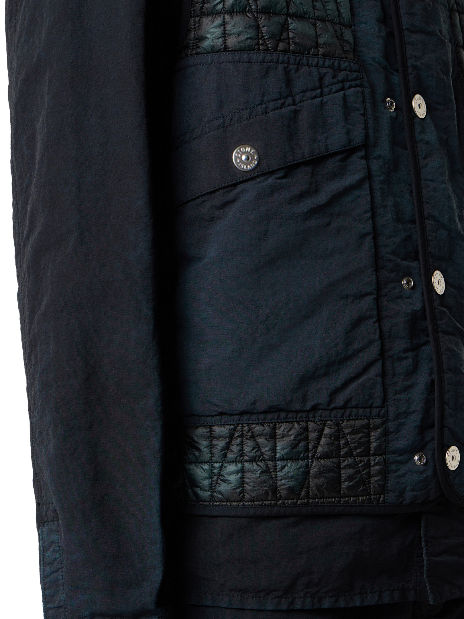 ブラック キルティングベスト 防風インナーコーティング G100009 NYLON