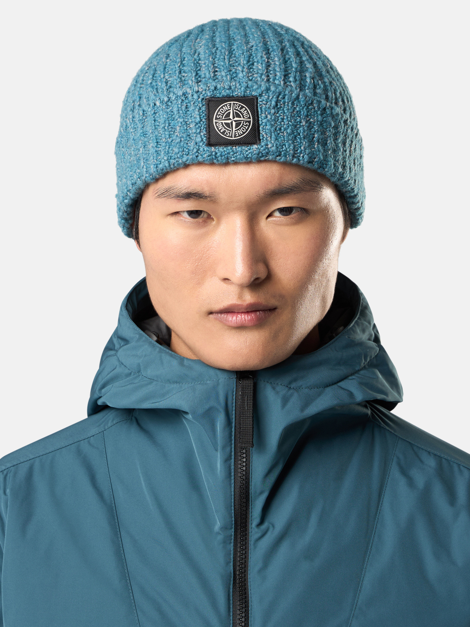 stone  ビーニー ロゴパッチ付きメンズ入りビーニー | Stone Island