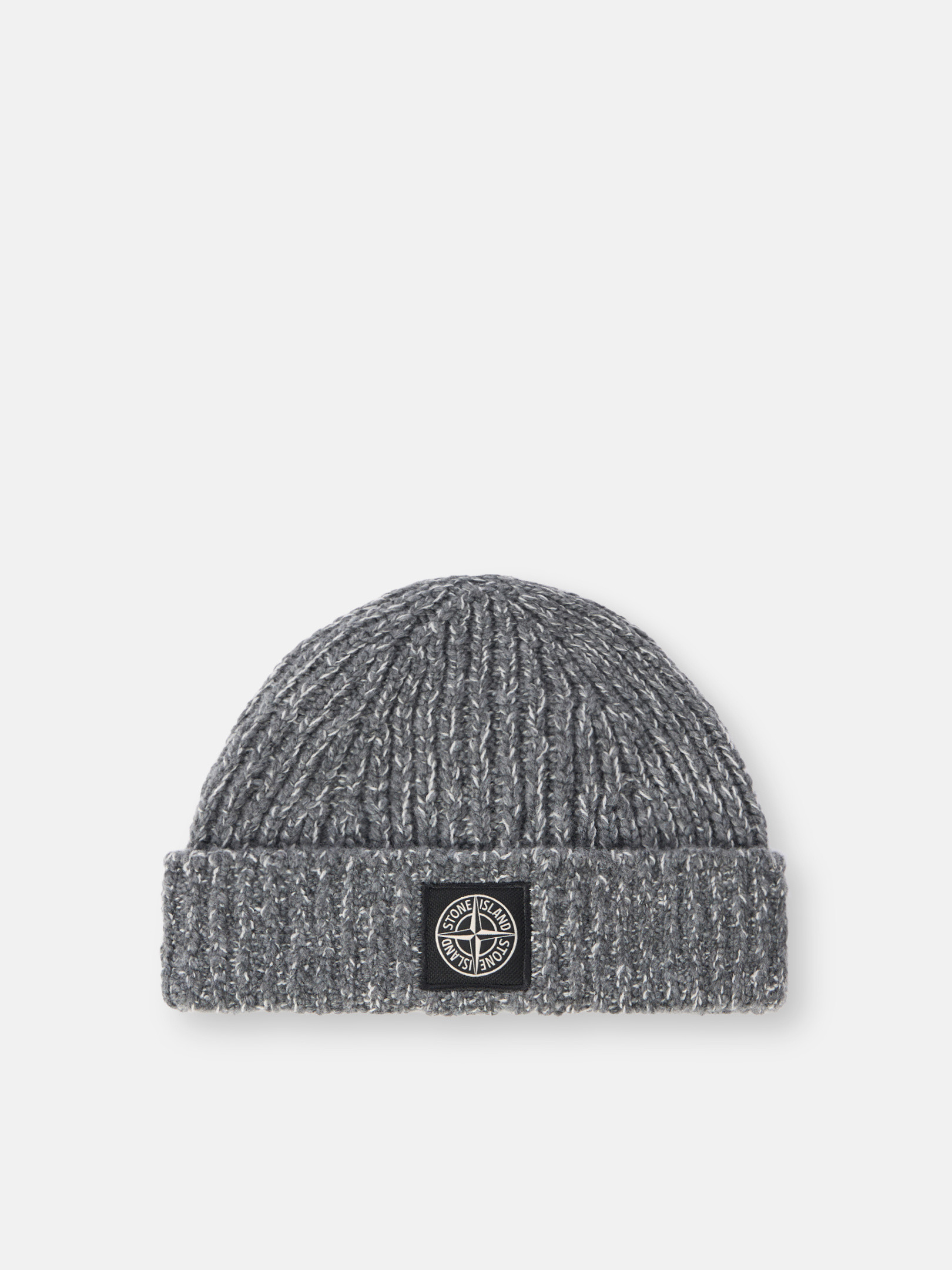 Stone Island N100014 Fancy Yarn Mouliné Wool In Gray