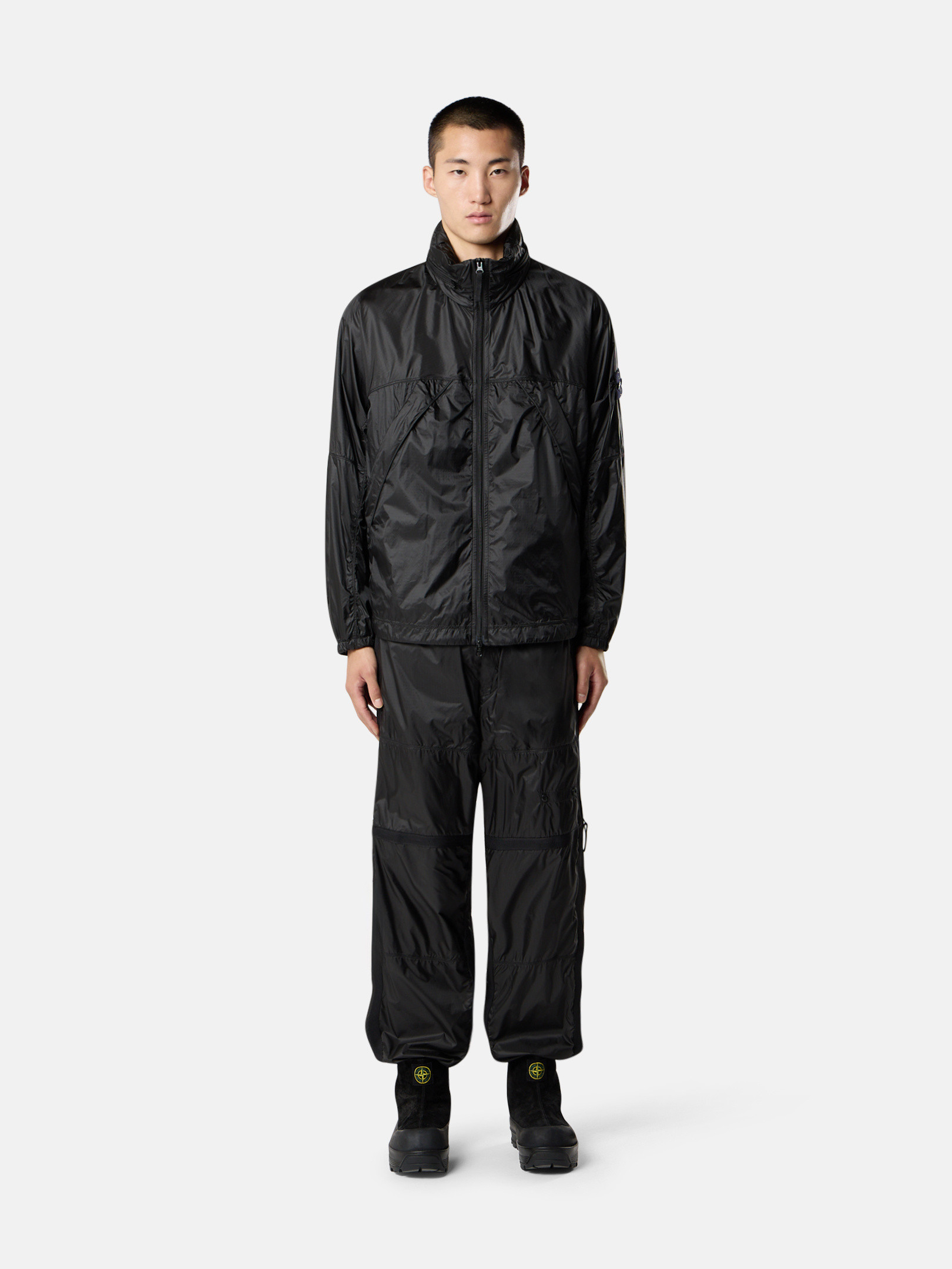 Lead Grey Light jacket with anti-drop and concealed hood