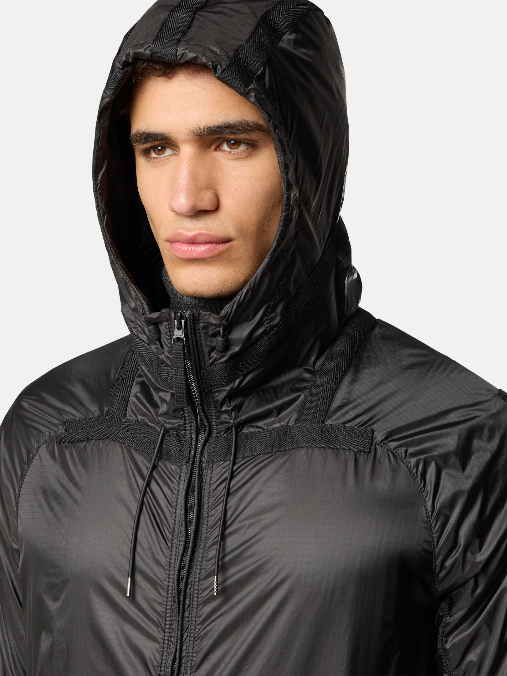 ジャケット・アウター SUPER LIGHT NYLON RIPSTOP DOWNBLOUSON 0 リードグレー 軽量フード付きジャケット 撥水加工