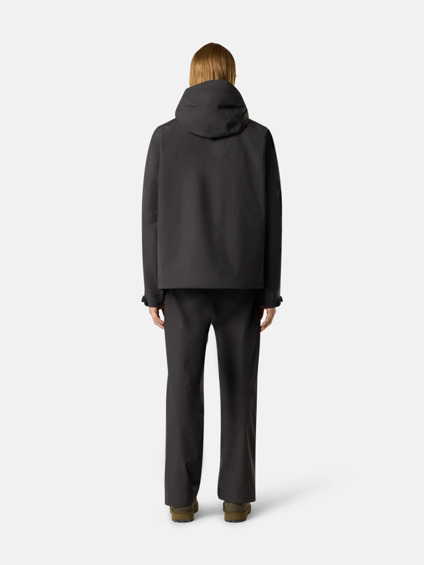 Lead Grey Waterproof and windproof hooded jacket Q100017 3L GORE