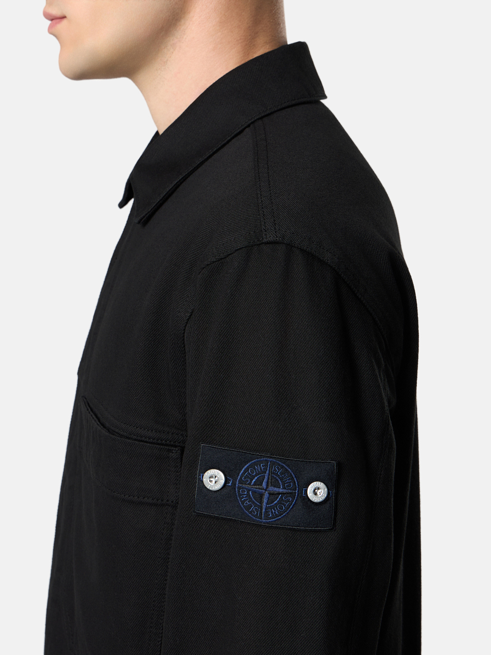 Stone  Q100027 デニムジャケット Stone Island - Q100027 Indigo Denim Rinsed Jacket in Blue Rinse – Stoy