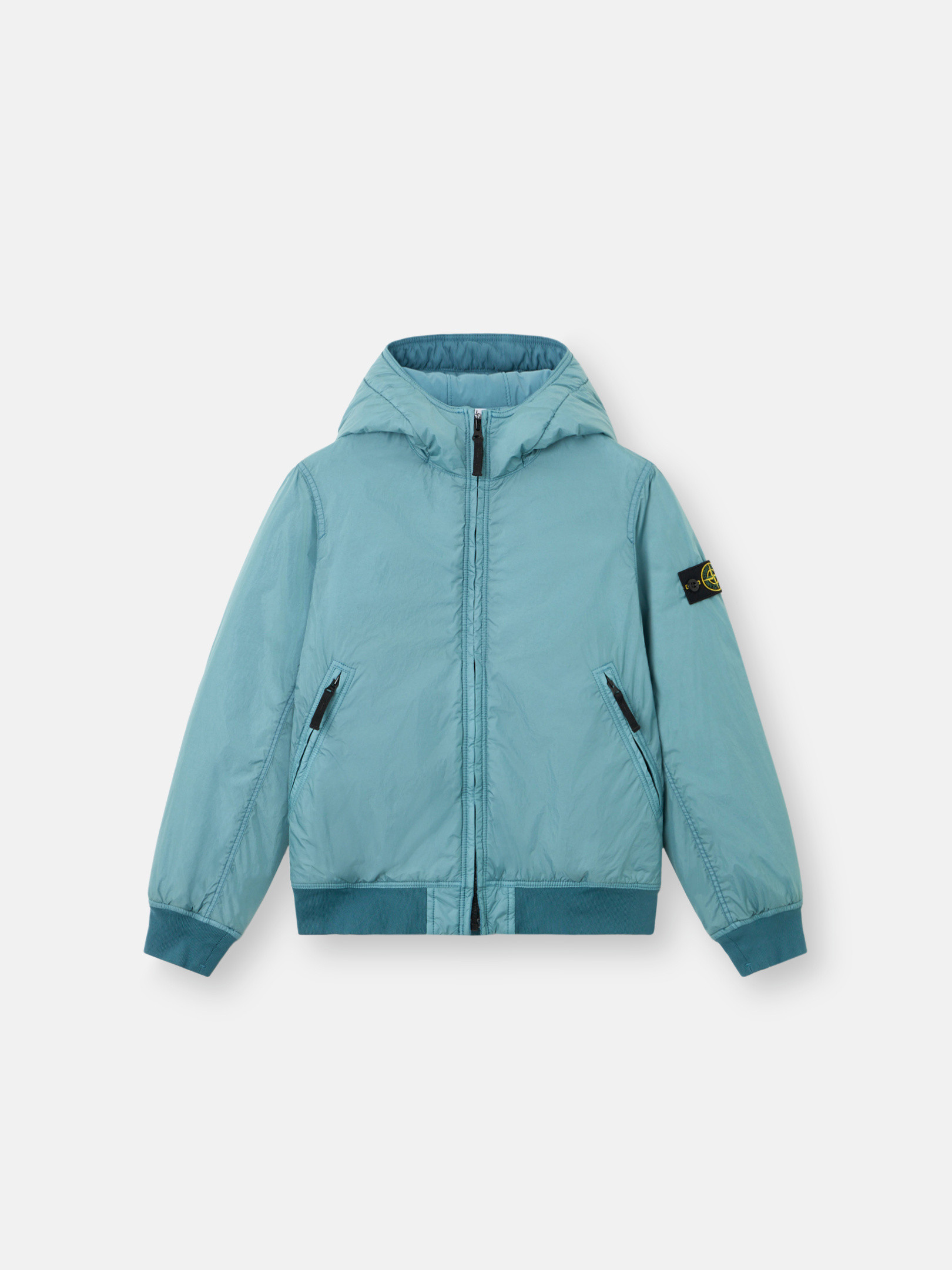 STONE ILAND パーカー　キッズ140cm グレイッシュパープル STONE ISLAND(ストーンアイランド) / ジップパーカー/M/コットン