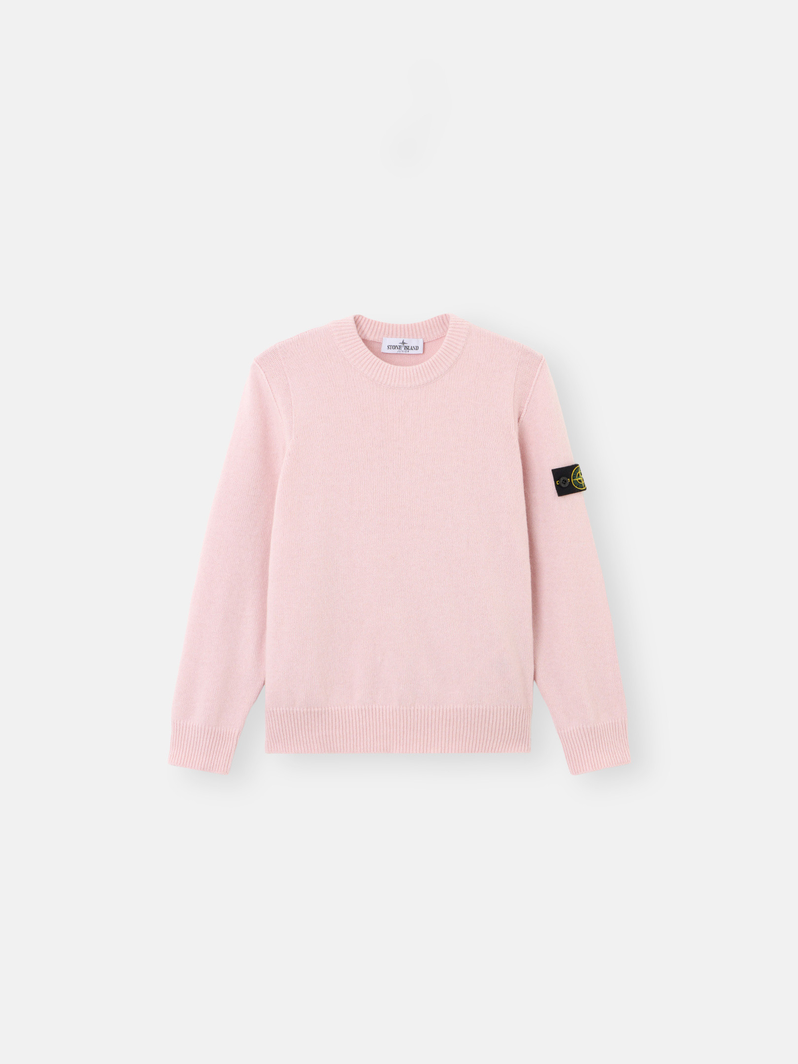Pink Crewneck jumper with contrasting details 5100002 WOOL