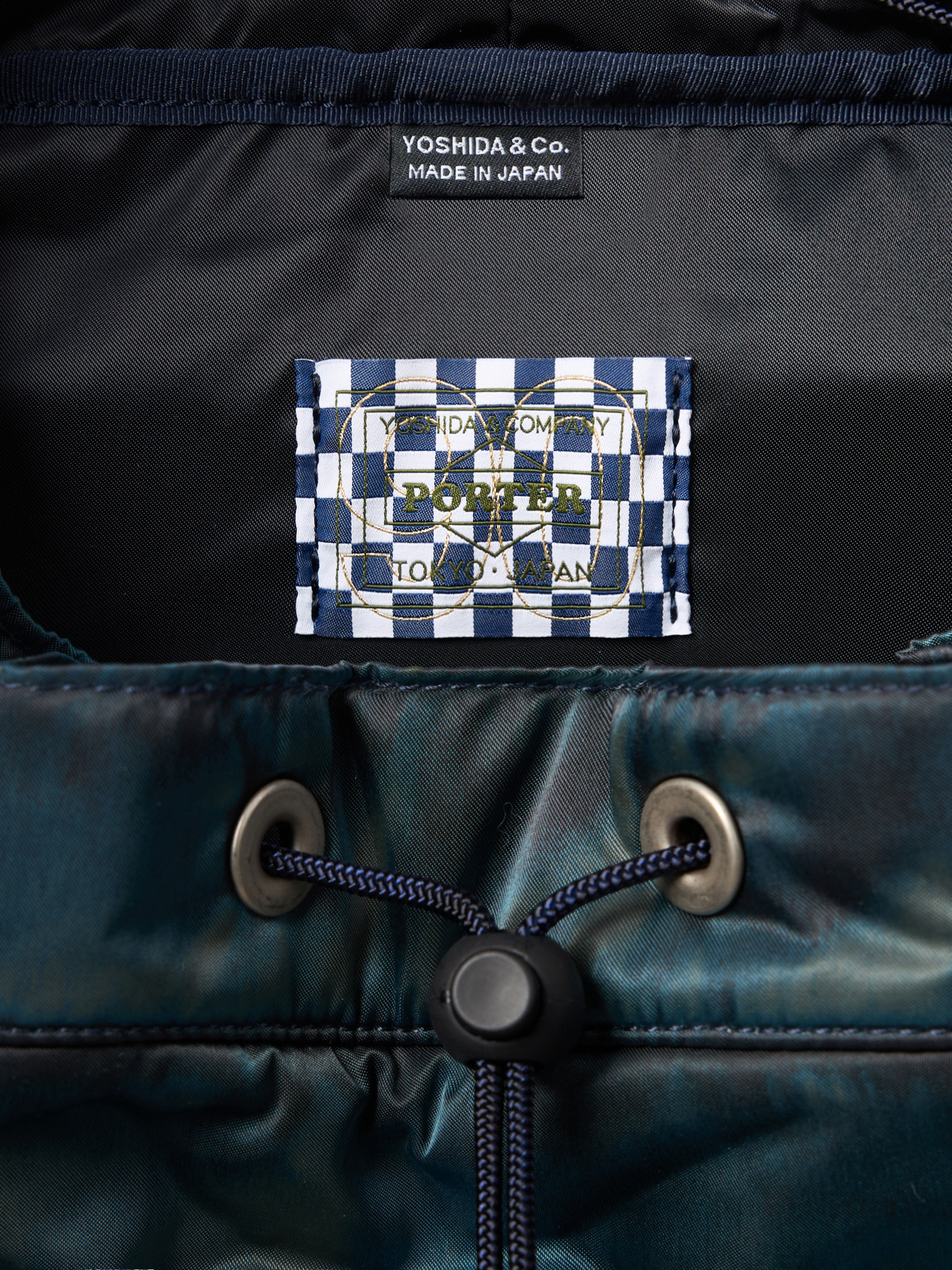 Navy Blue Stone Island X PORTER backpack 9200002 HAND CORROSION ON