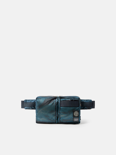 Stone  × PORTER｜ Nylon Twill Pouch Stone Island x Porter Hand Corrosion on Nylon Twill Helmet Bag