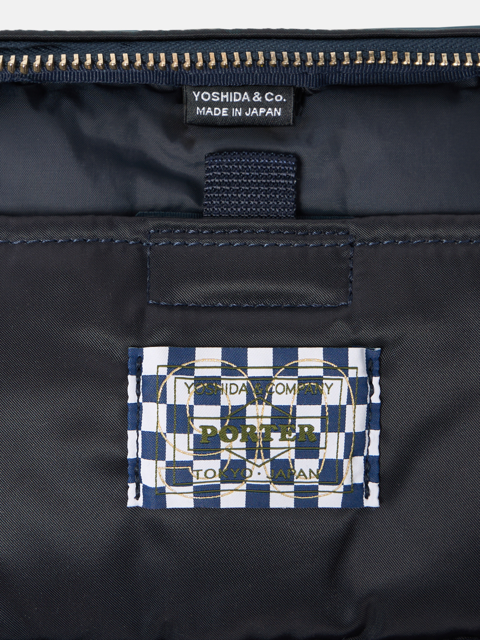 Navy Blue Stone Island X PORTER pouch 9200005 HAND CORROSION ON