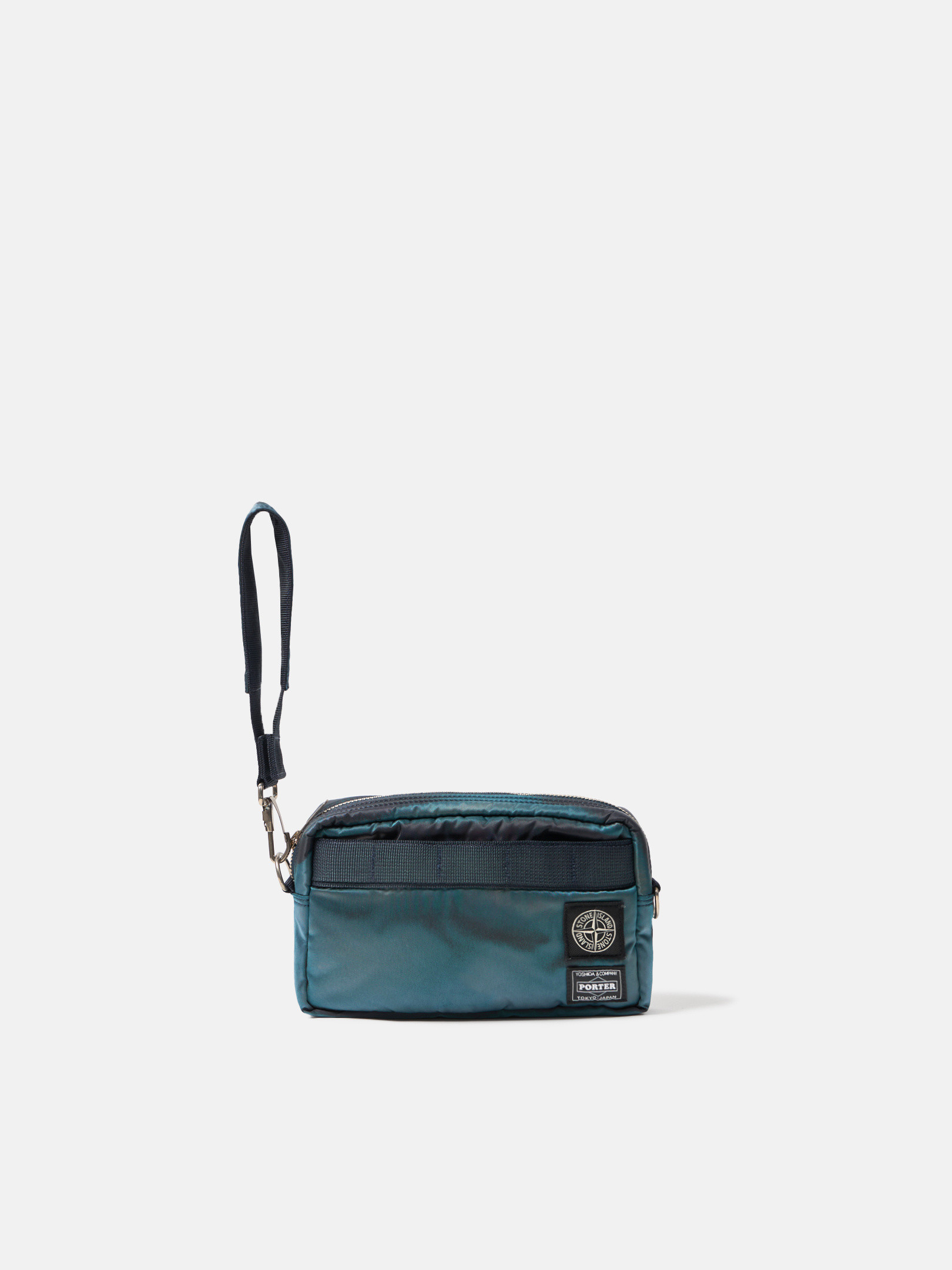Navy Blue Stone Island X PORTER pouch 9200005 HAND CORROSION ON