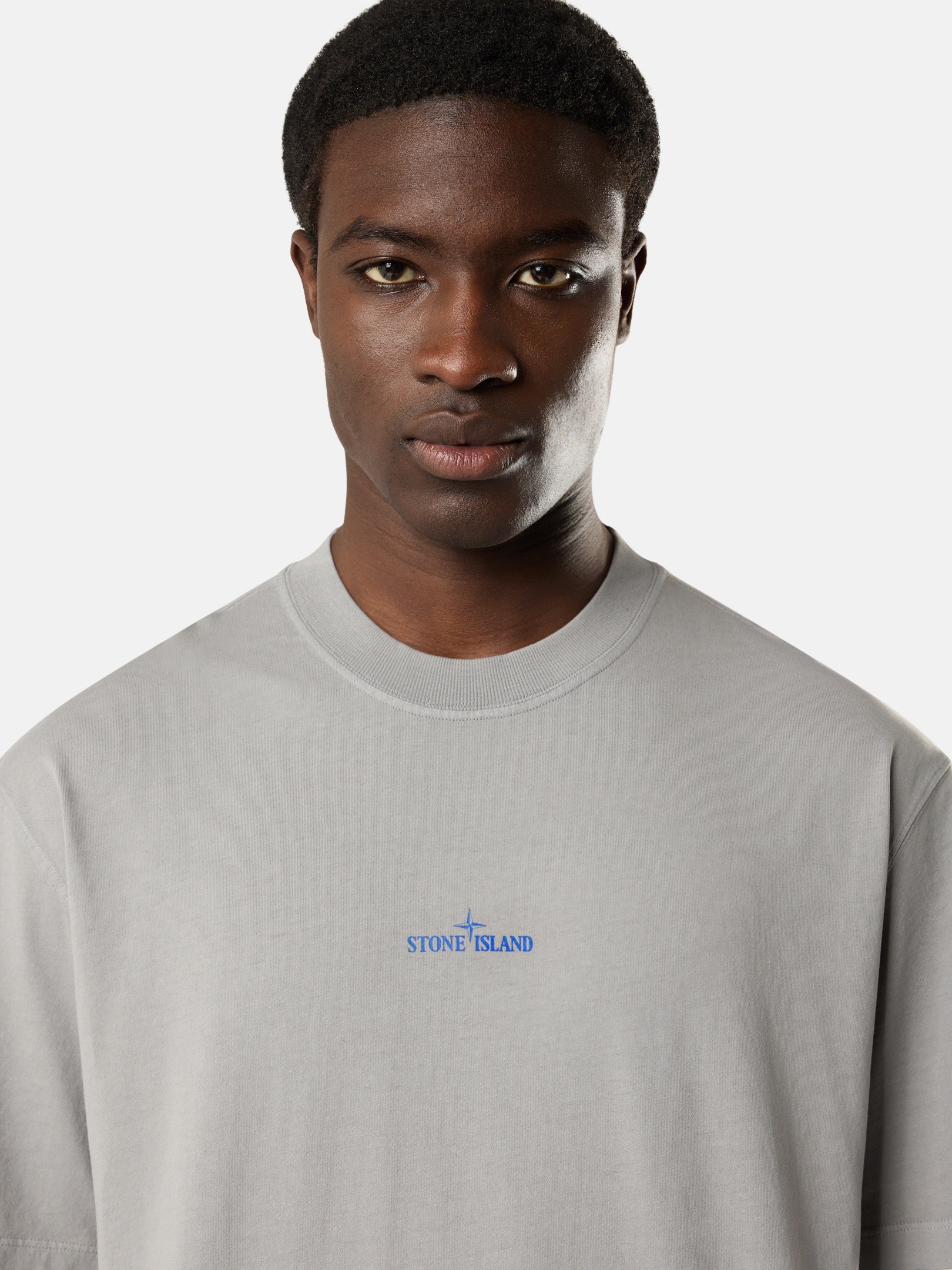 Grey Regular-fit T-shirt with “Reflective Camouflage” print