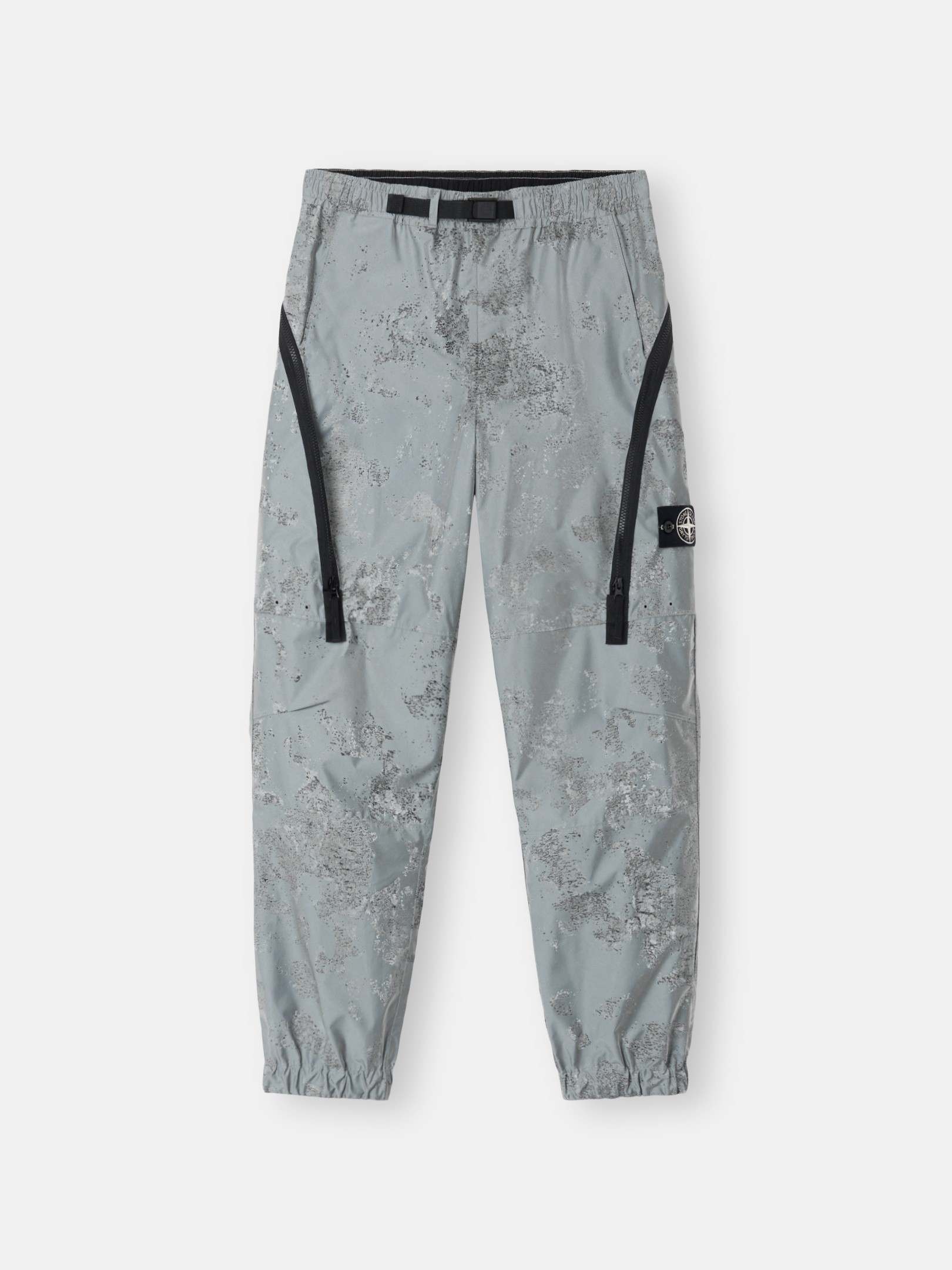 Grey Loose-fit pants with double zipper pockets 3100001 PLATED