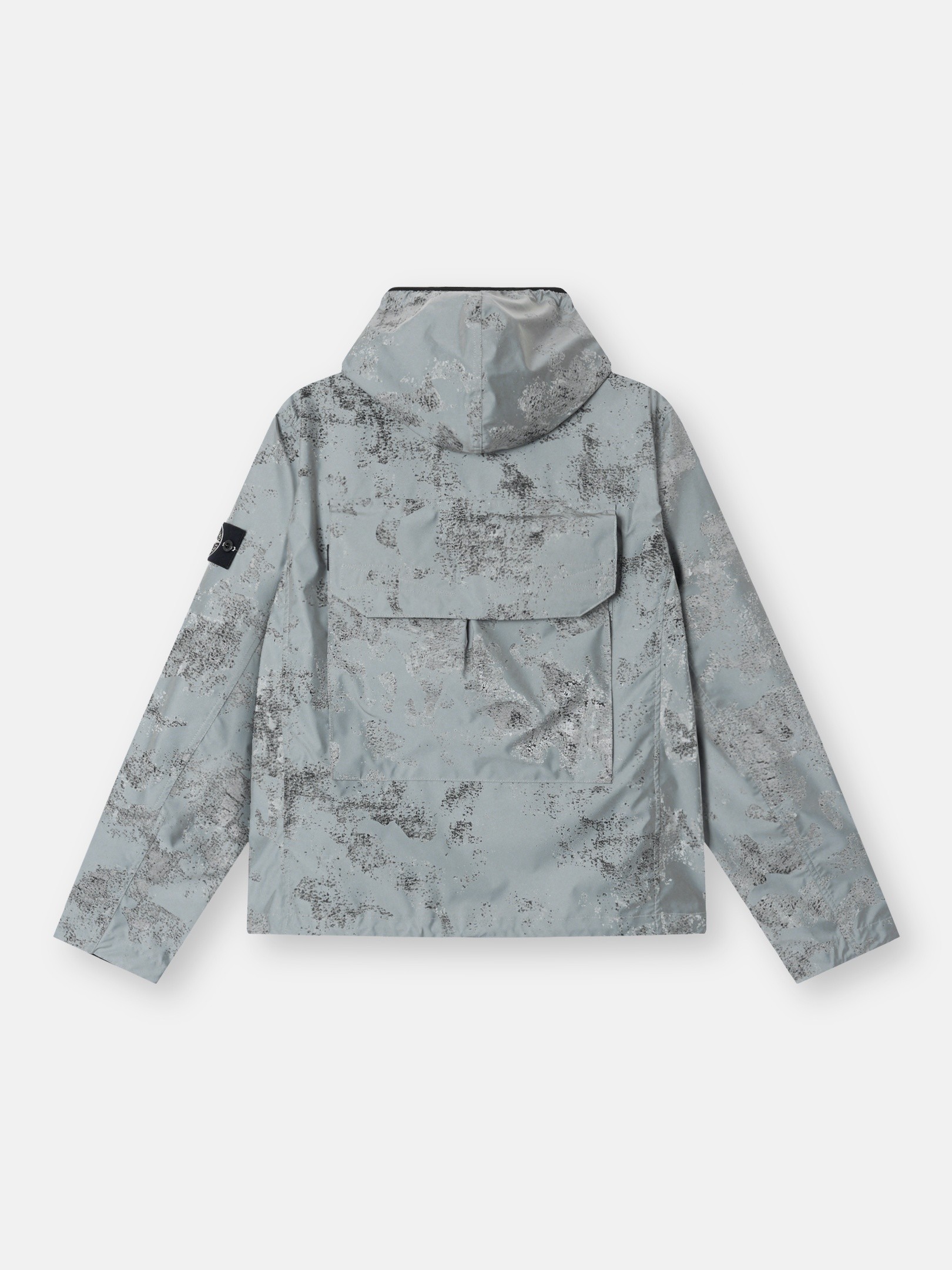 Grey Hooded jacket with highly reflective coating 4100002 PLATED 