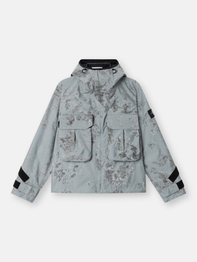 Grey Hooded jacket with highly reflective coating 4100002 PLATED
