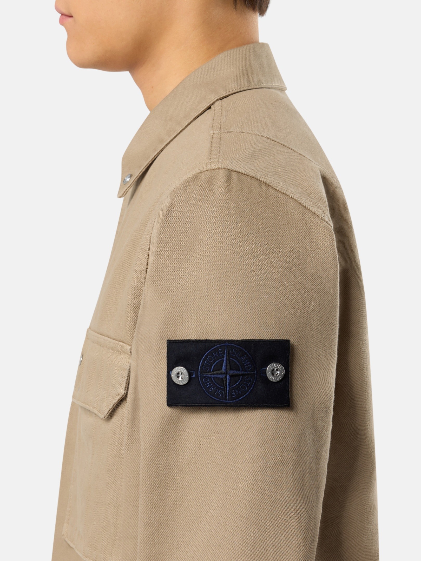 Desert Comfort-fit overshirt with snap fastening 1200001 LIGHT 