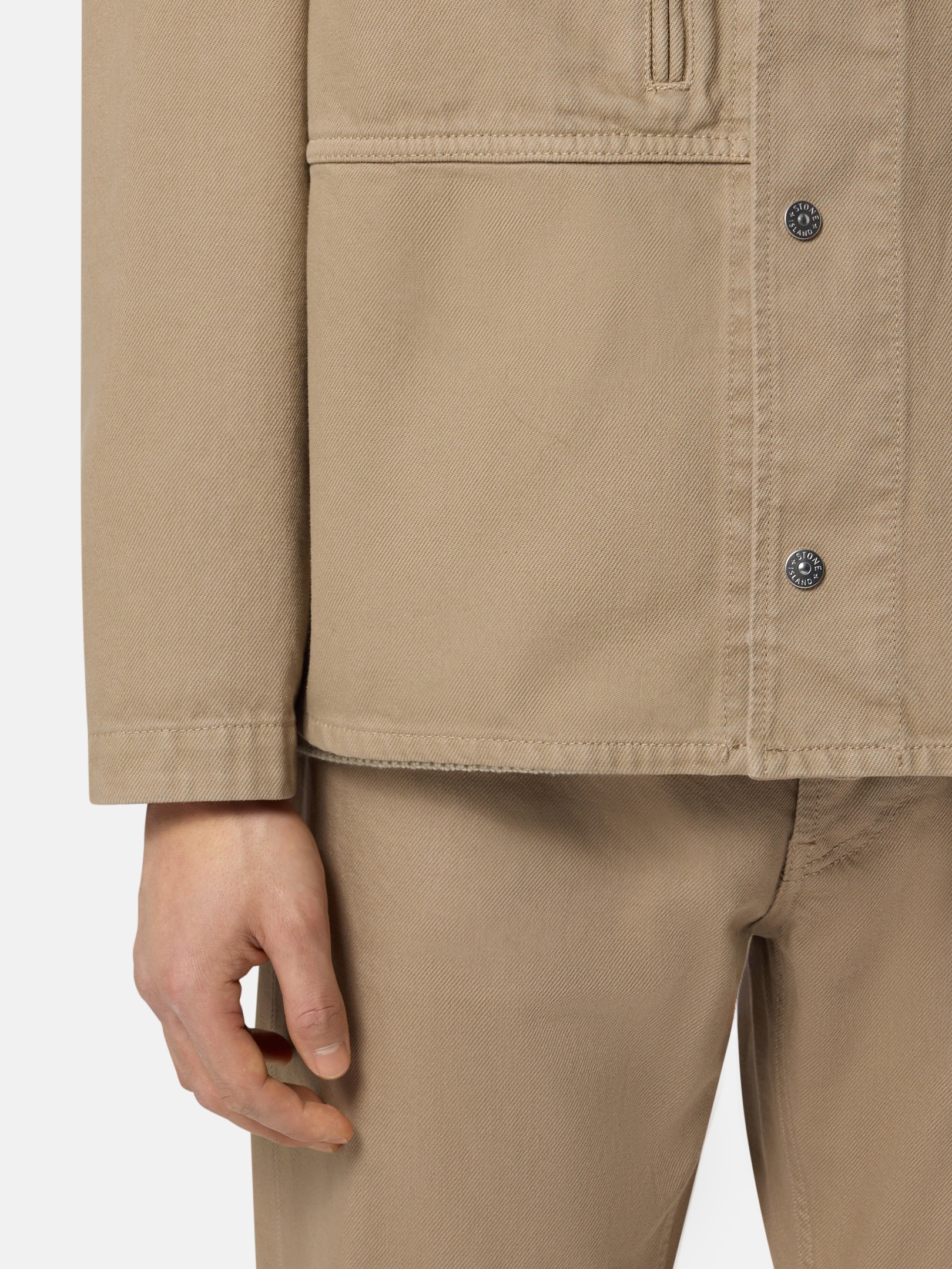 Desert Comfort-fit overshirt with snap fastening 1200001 LIGHT