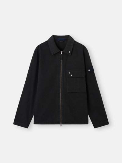 Black Comfort-fit overshirt with zipper fastening 1200002 LIGHT