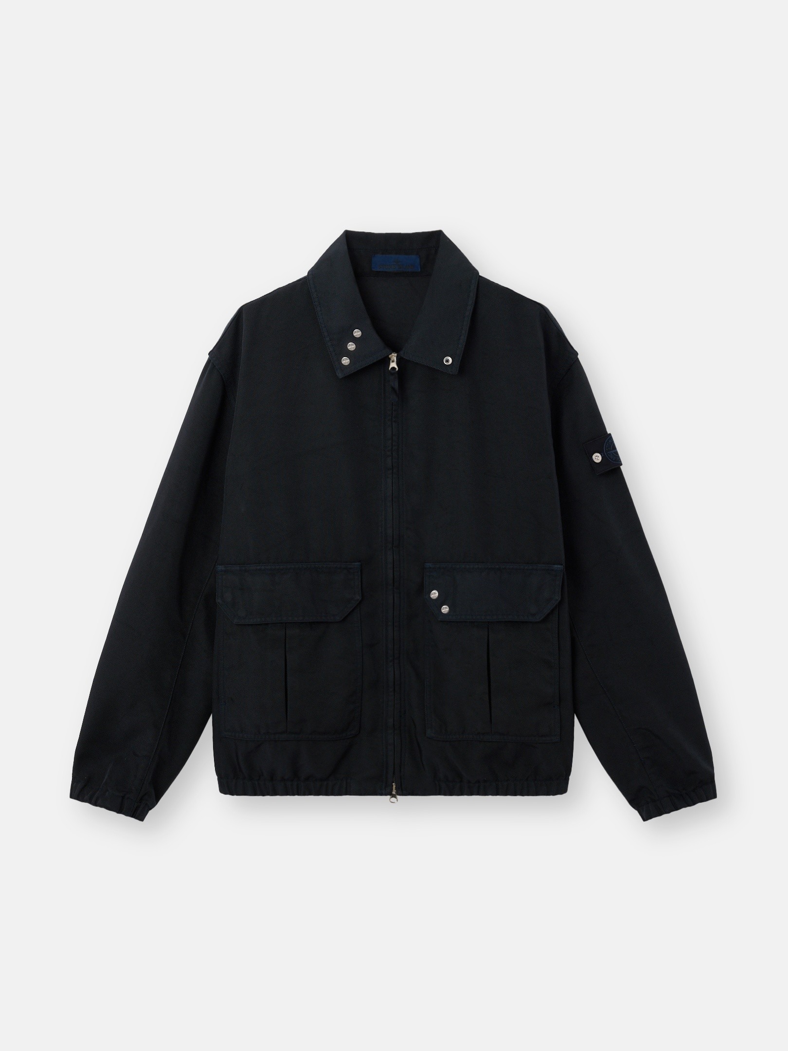 Navy Blue Coach jacket with anti-drop 4100002 DENSE OXFORD NYLON