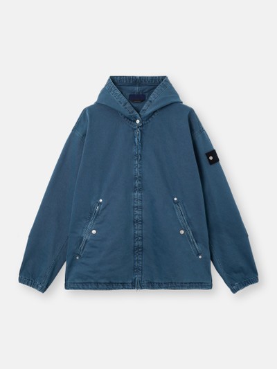 Indigo Hooded zipper-up jacket with anti-drop 4100003 LIGHT BULL