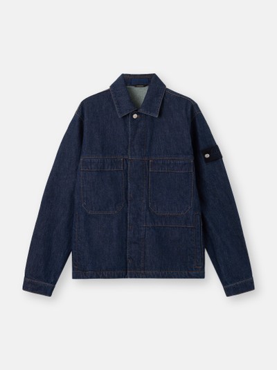 Blue Rinse Coach jacket with button fastening 4100006 INDIGO DENIM