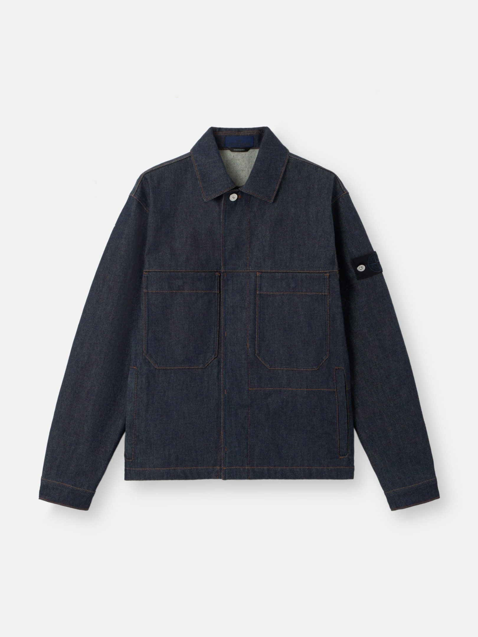ブルーロウ コーチジャケット ポケット付き 4100006 INDIGO DENIM-RAW
