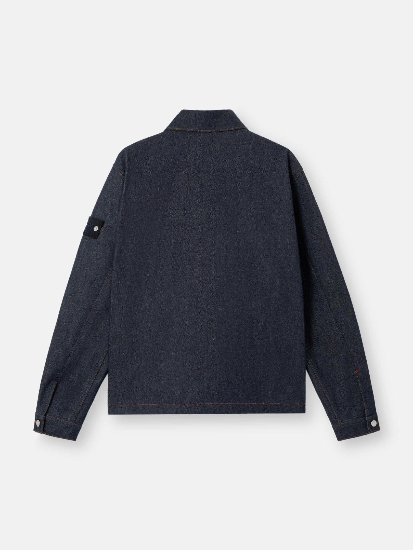 Blue Raw Coach jacket with pockets 4100006 INDIGO DENIM-RAW