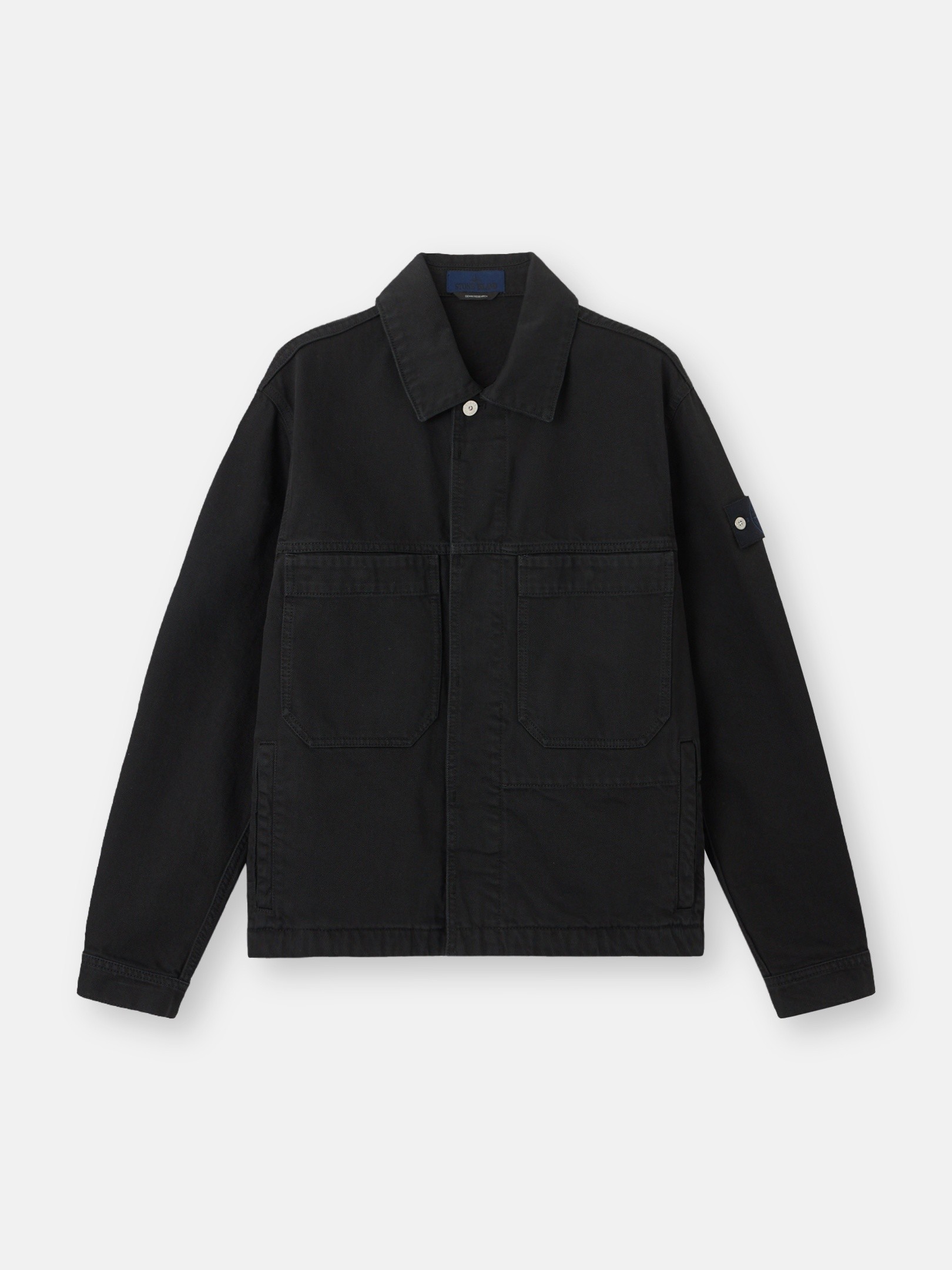 ブラック コーチジャケット 撥水加工 4100006 LIGHT BULL DENIM-TC