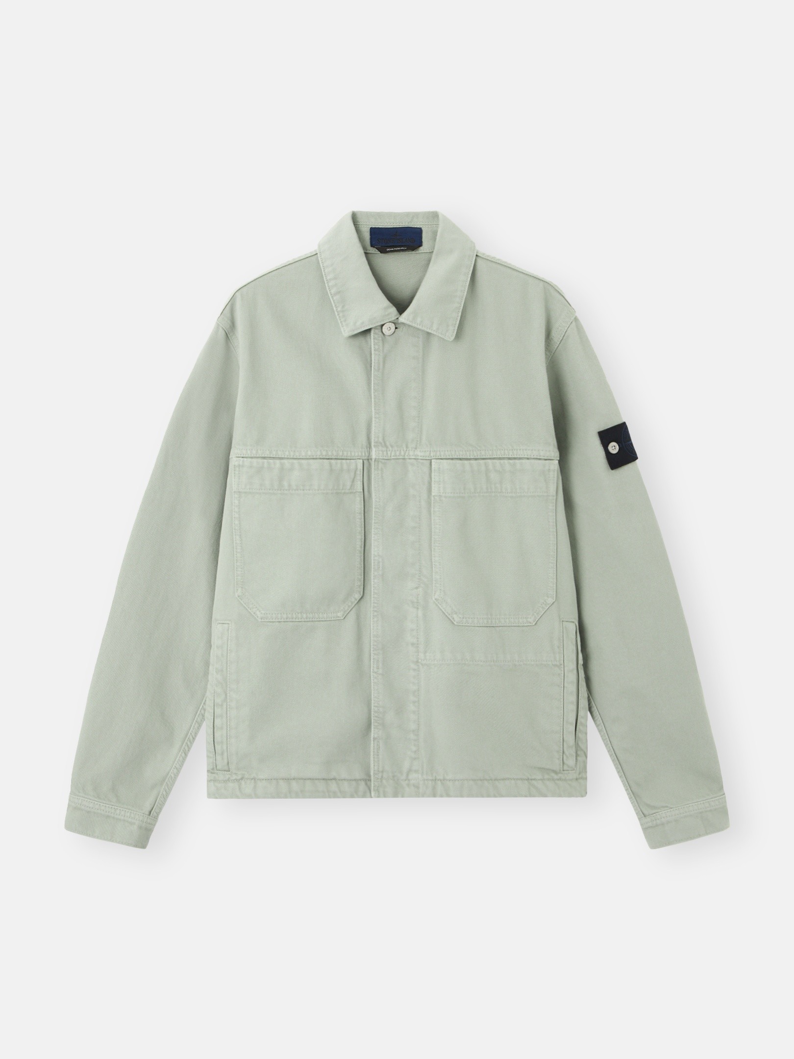 Sage Green Coach jacket with anti-drop 4100006 LIGHT BULL DENIM-TC