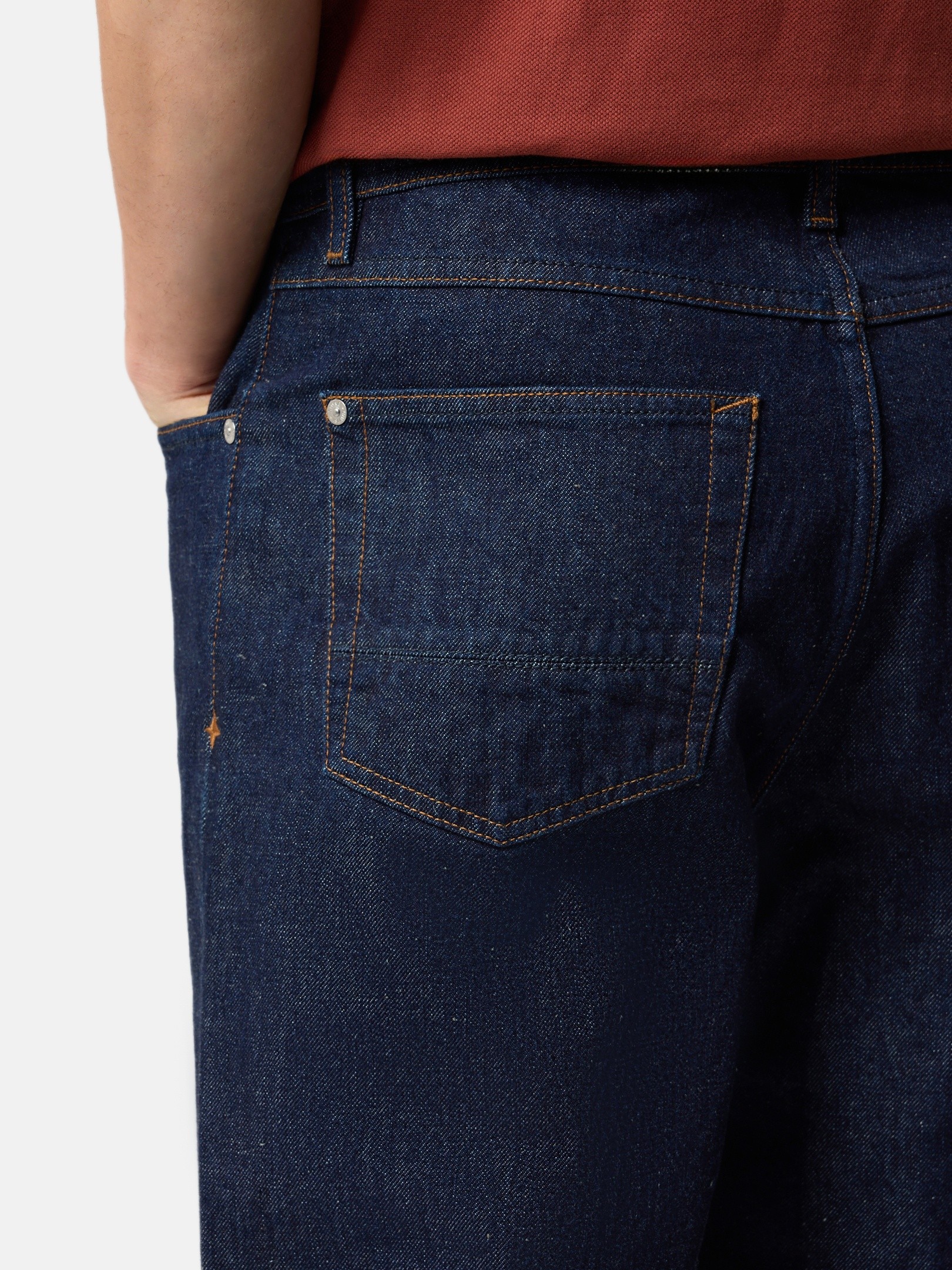 Blue Rinse Loose-fit five-pocket jeans J100006 INDIGO DENIM-RINSED 