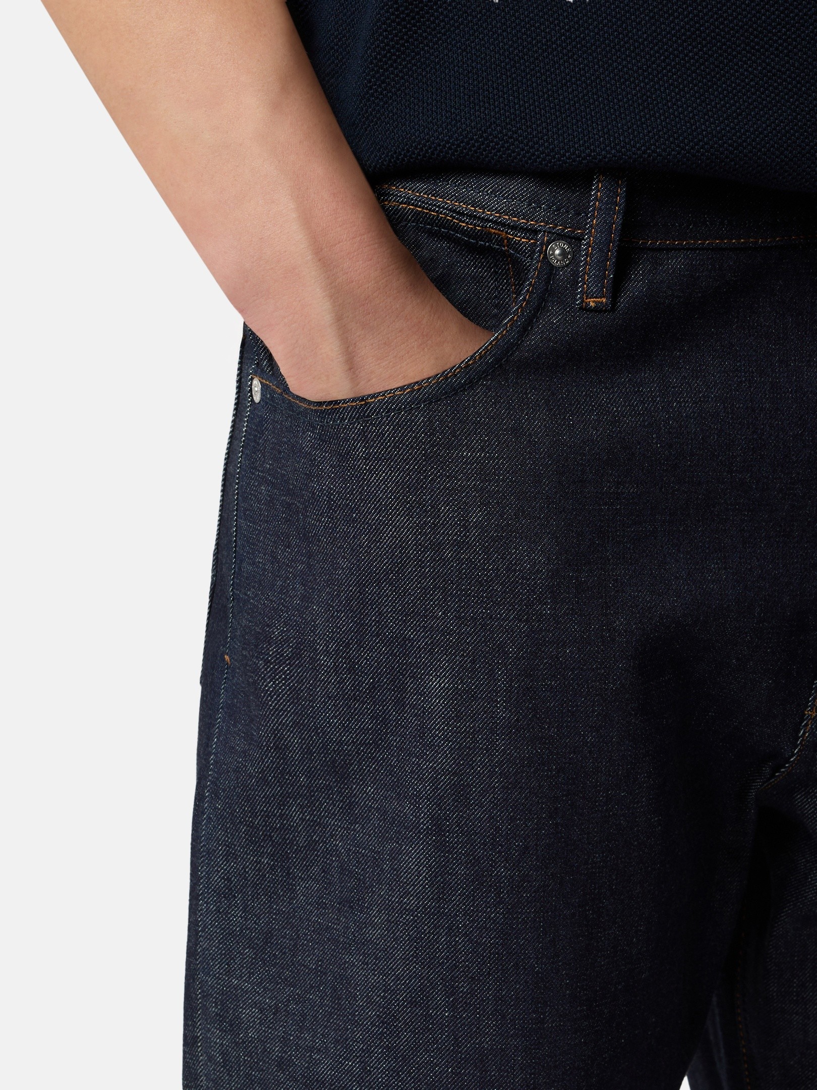 Blue Raw Loose-fit five-pocket jeans J100006 INDIGO DENIM-RAW 