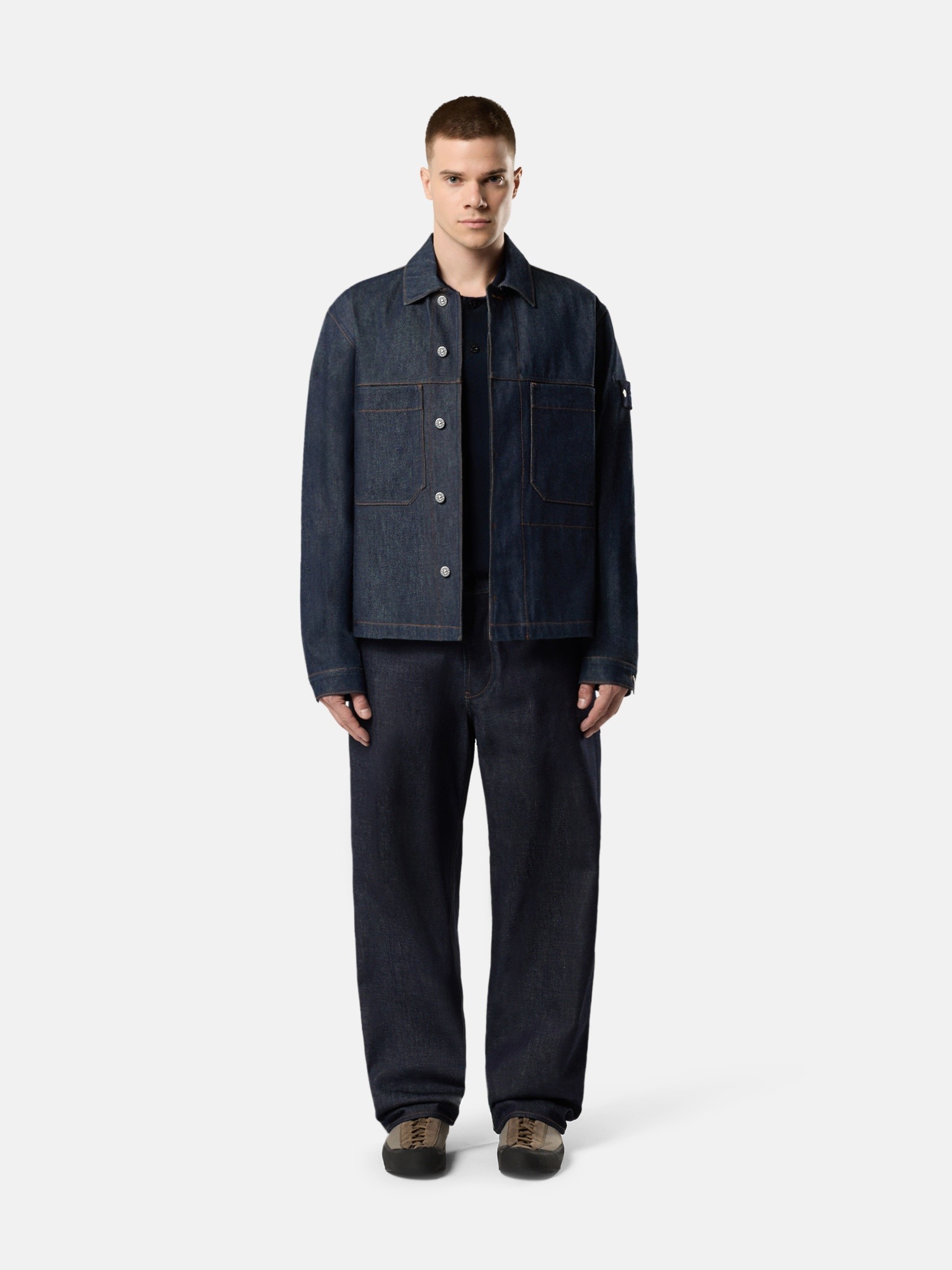 Blue Raw Loose-fit five-pocket jeans J100006 INDIGO DENIM-RAW 