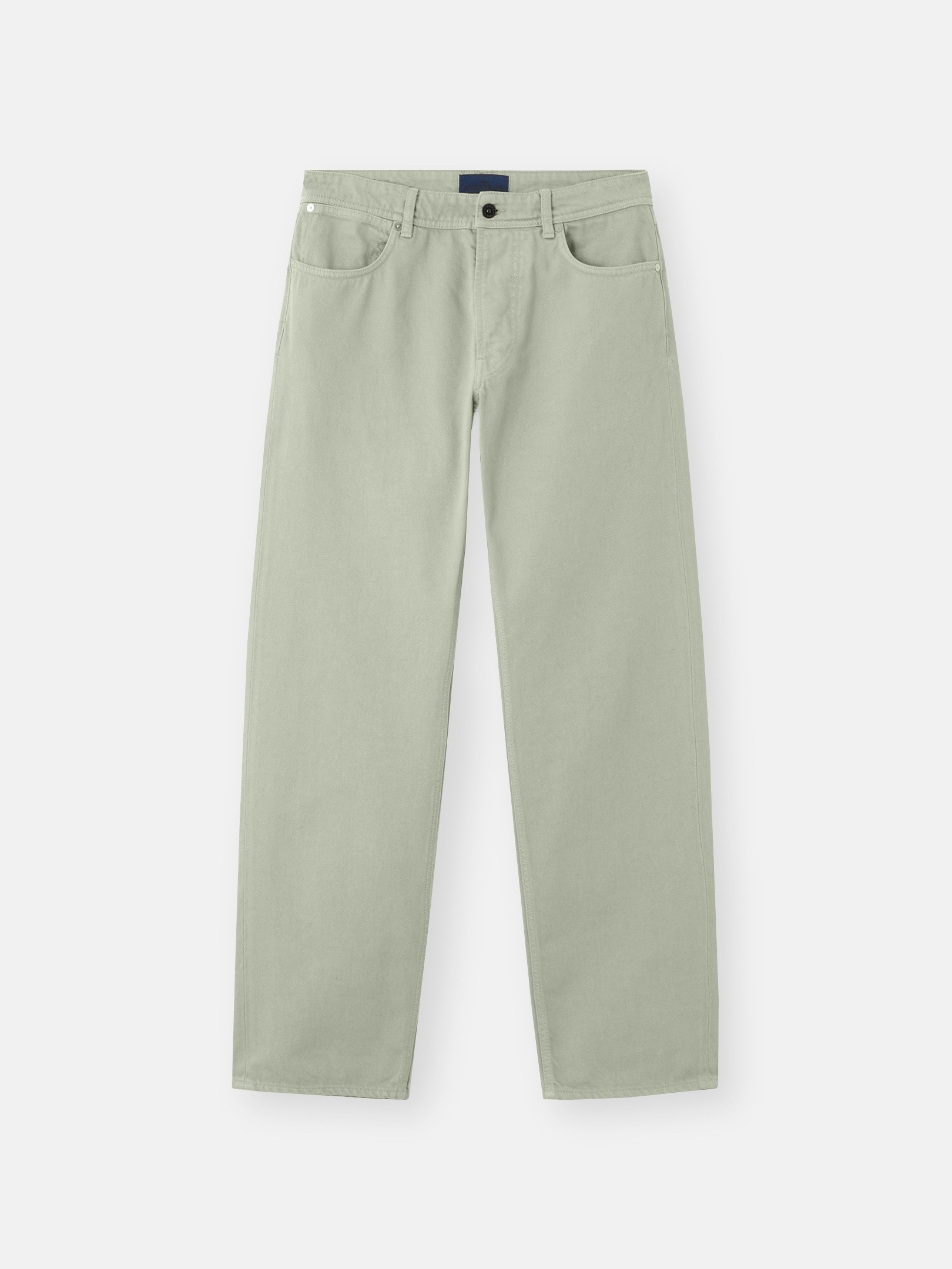 Sage Green Loose-fit five-pocket jeans J100006 LIGHT BULL DENIM-TC