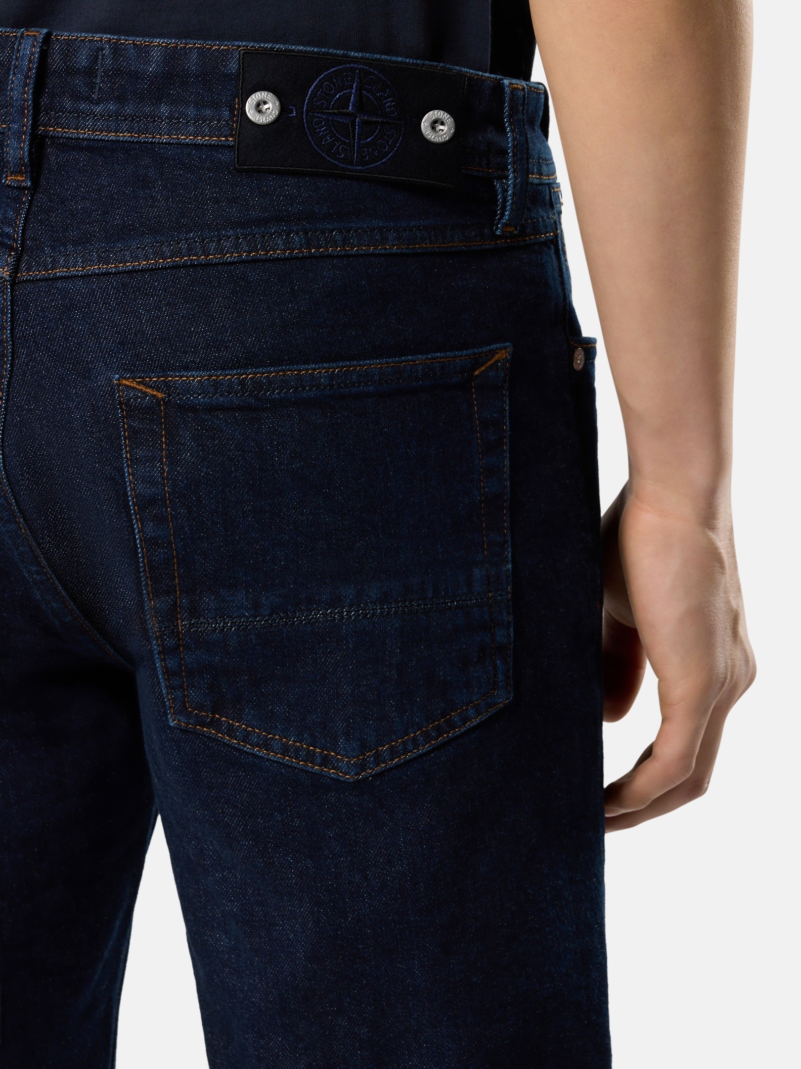 Blue Rinse Slim-fit five-pocket jeans J100007 STRETCH INDIGO DENIM 