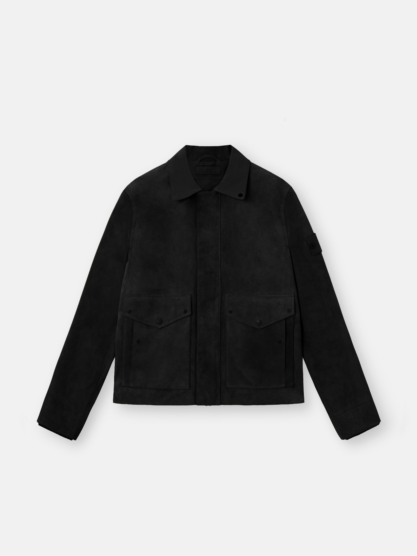 Black Stand collar jacket with durable surface 100002 SPLIT