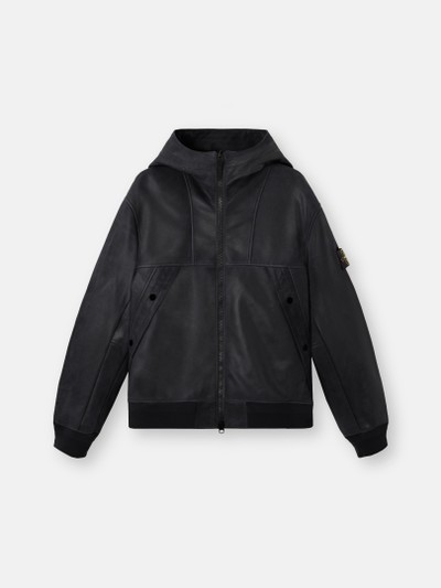 Unisex jacket黒 Flight /Leather 12aw/stone Designer Studio | Black | Leather Lamb | Jacket Leather ジャケット・アウター