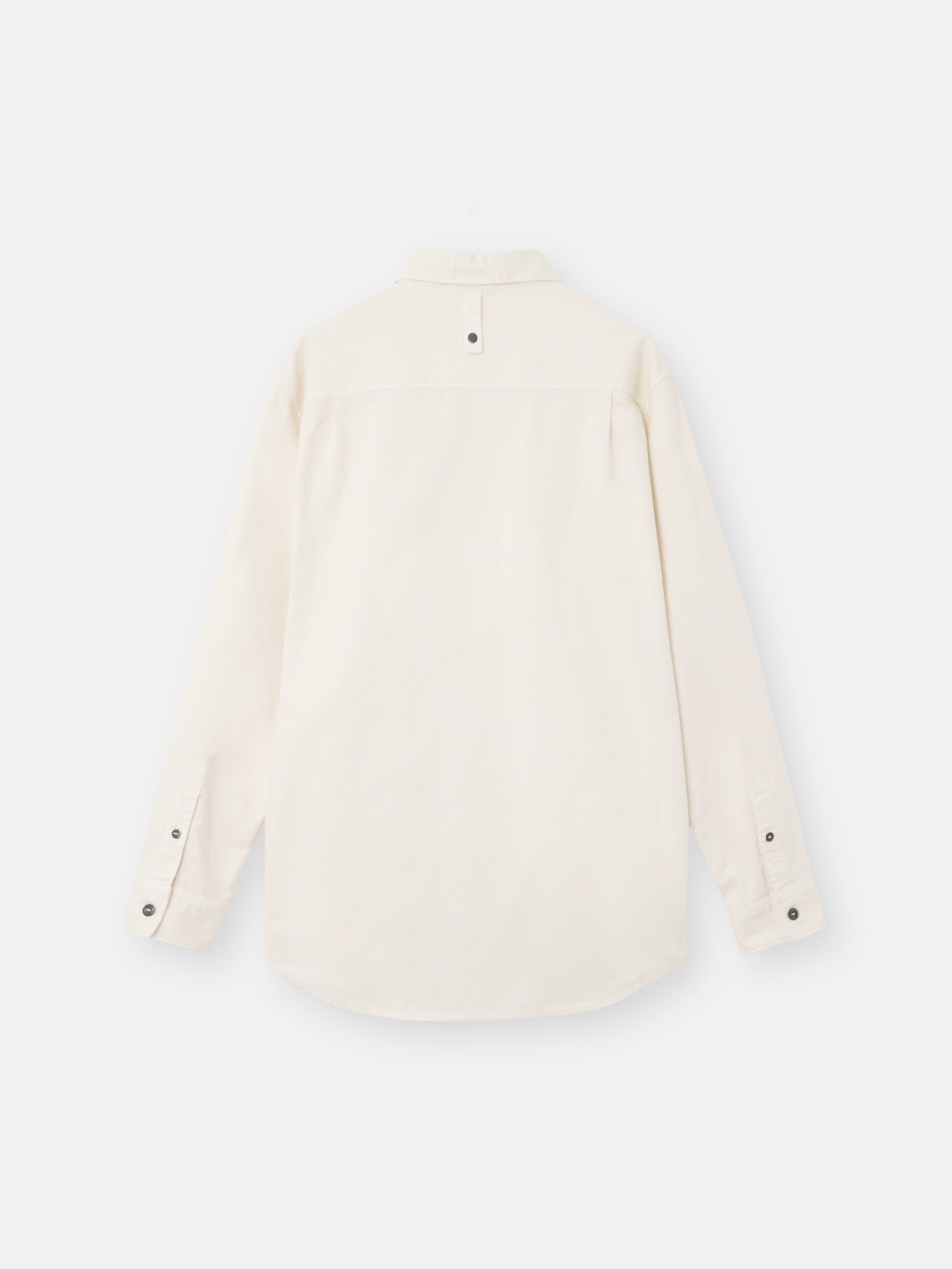 Ivory Comfort-fit long-sleeve shirt with logo embroidery 1100004