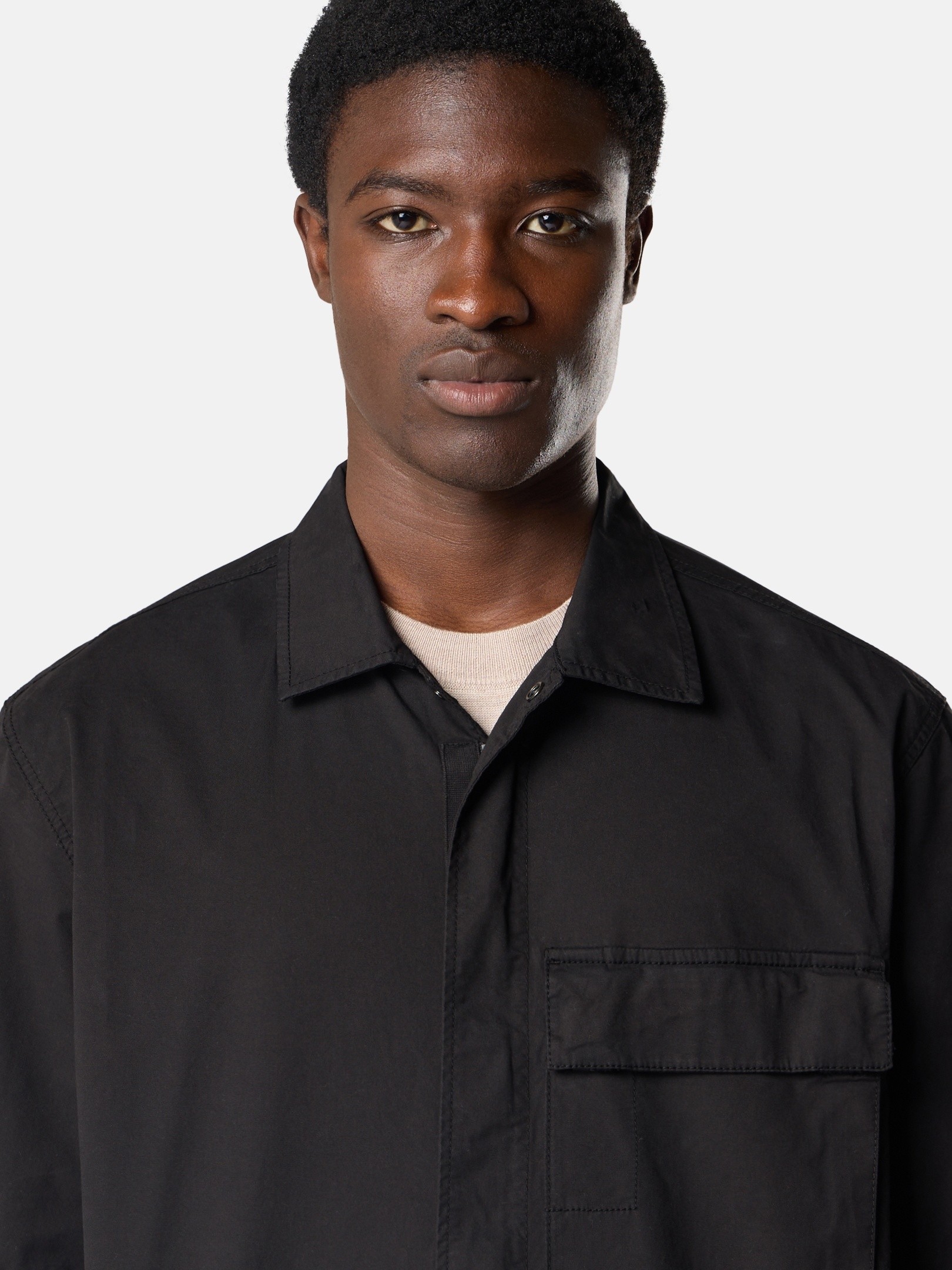 ブラック コンフォートフィット ショートスリーブ シャツ デュアル