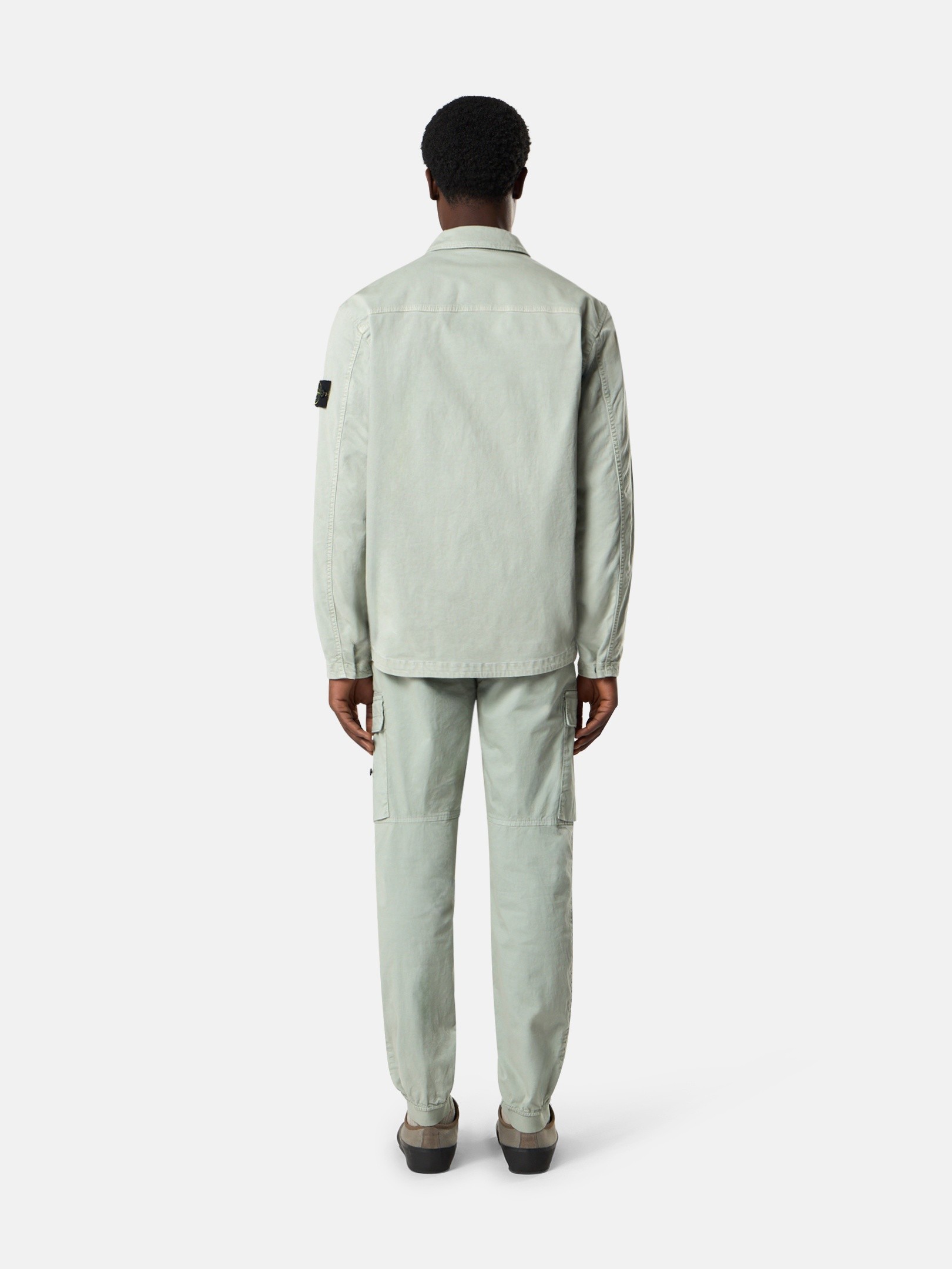 Chemise Stone Island 1995 Velours Côtelé Double Poche Zippée - État Parfait Taille M