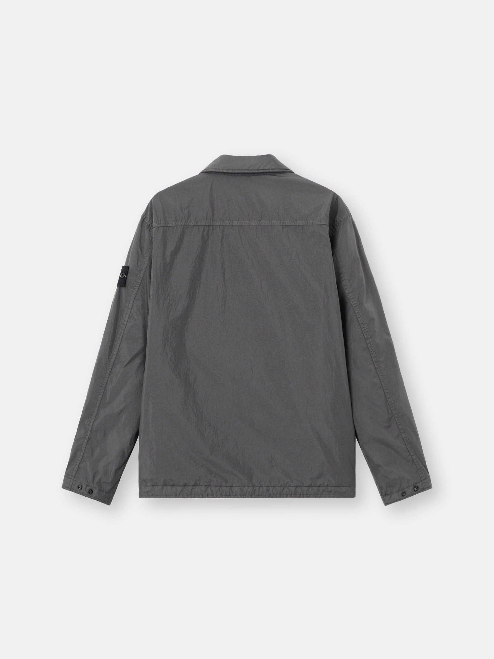 Charcoal Grey Regular-fit padded overshirt with pocket 1200002
