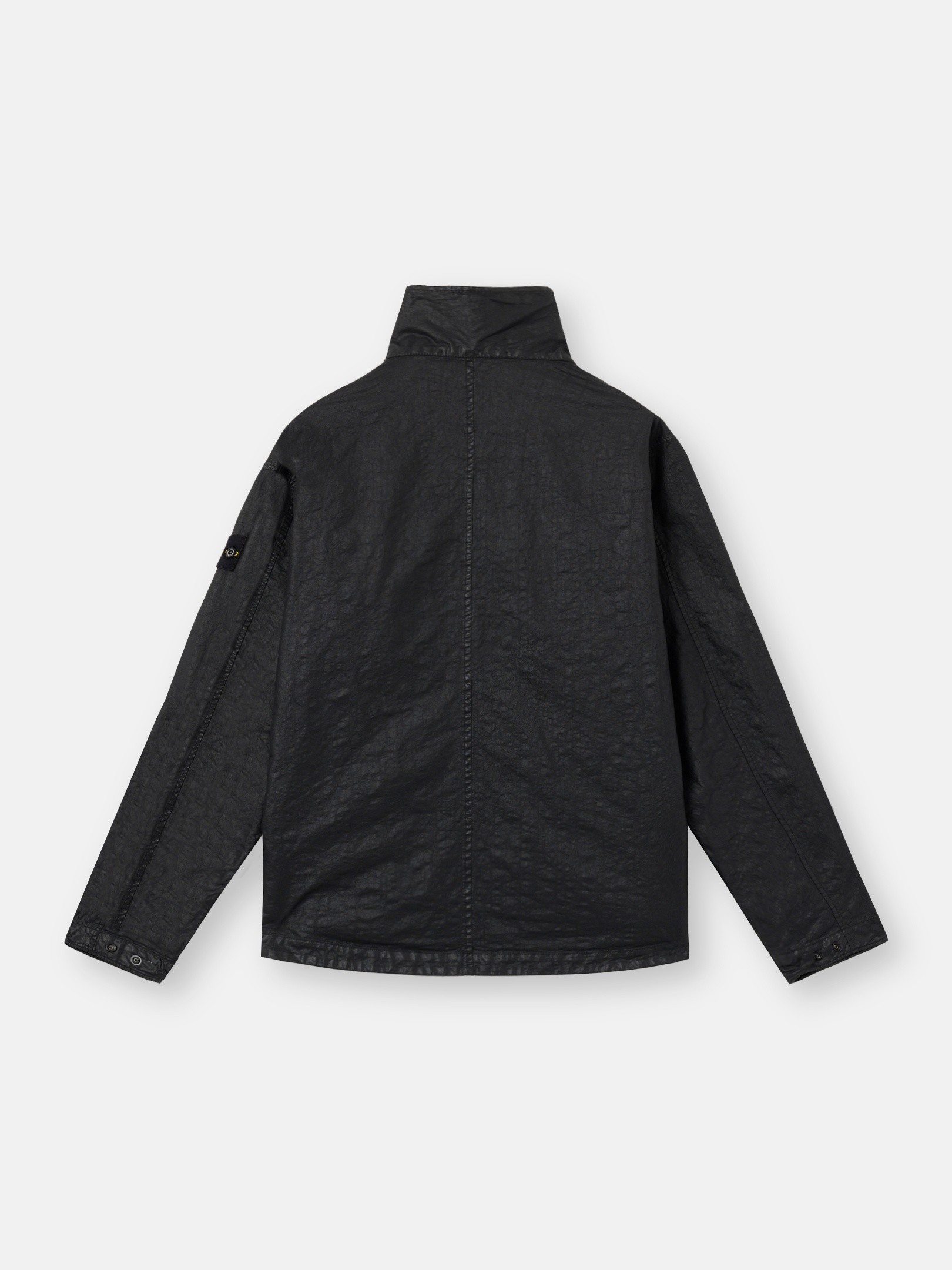 トップス pellicule sp motif stone PK black Black Loose-fit half-zip overshirt with pocket 1200004 ORGANIC