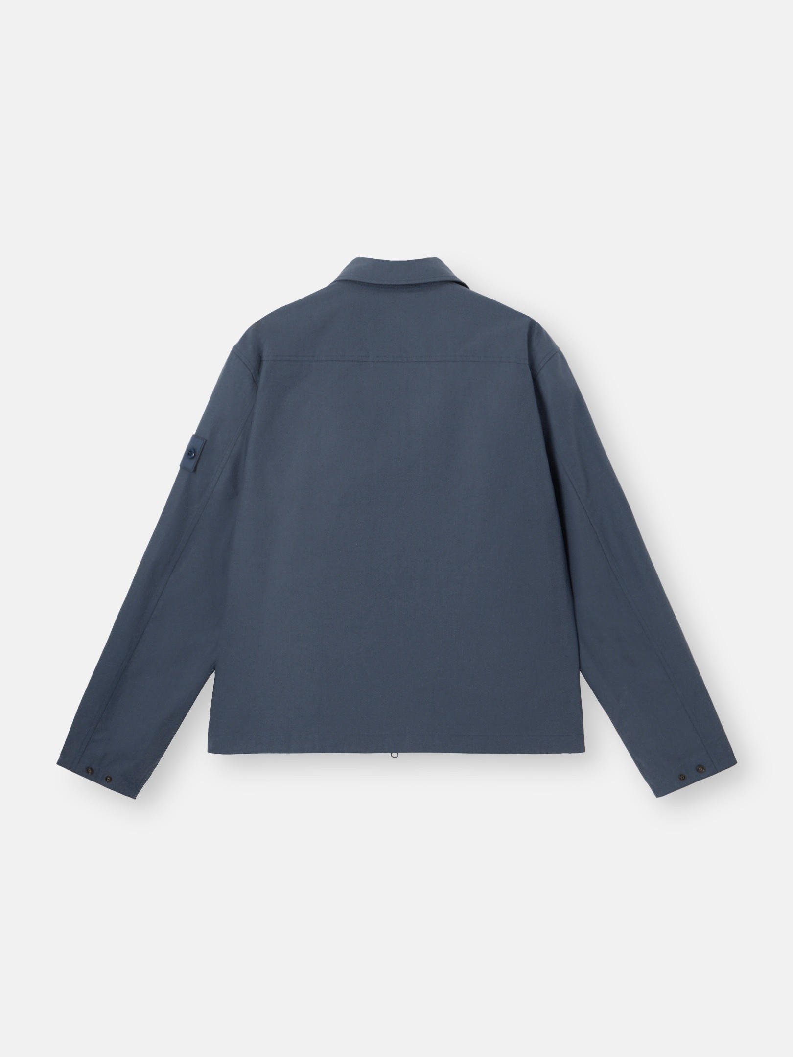 Slate Blue Windproof and breathable regular-fit overshirt 1200011