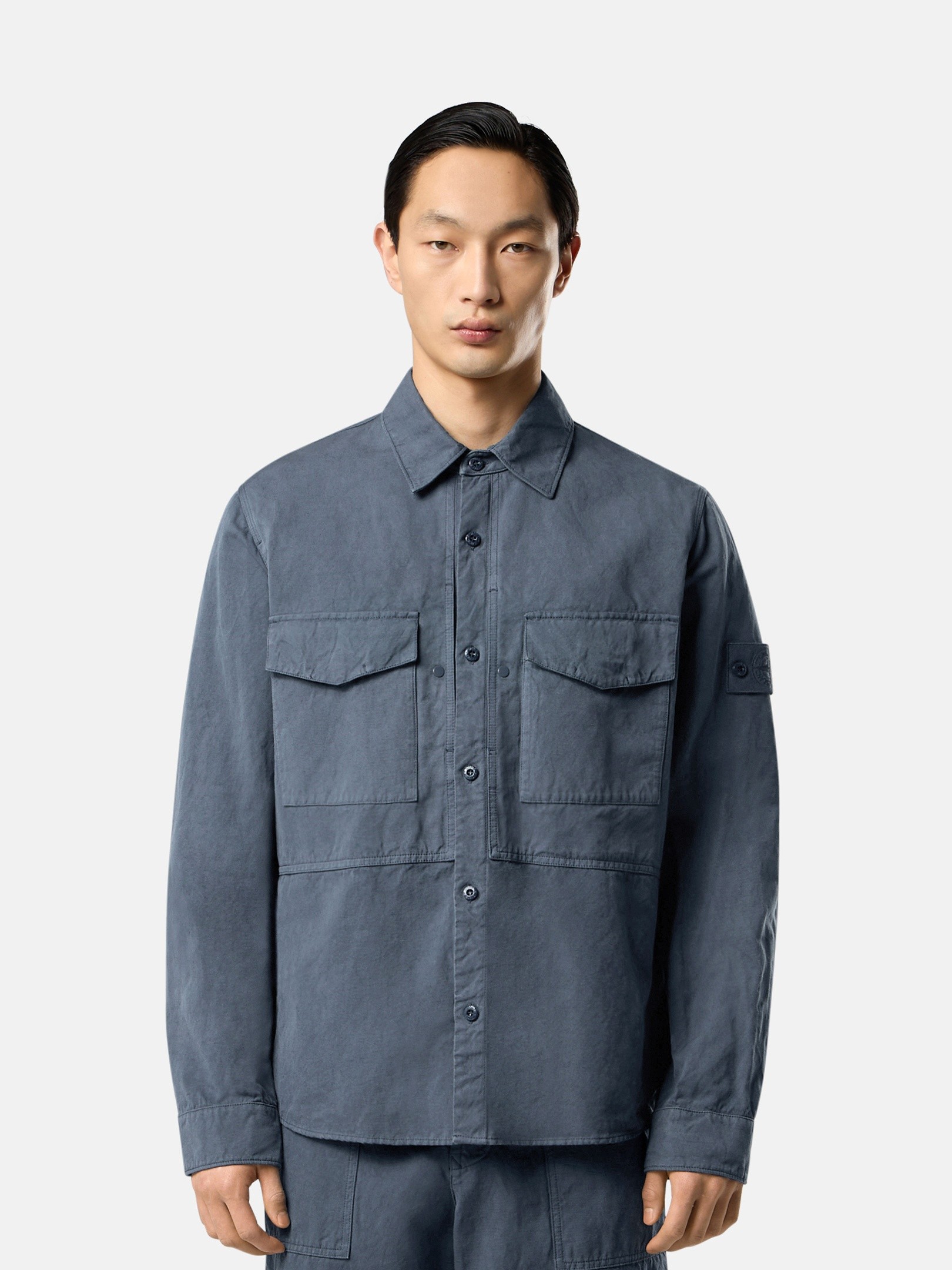 STONE ストーンアイランド リネンシャツ STONE ISLAND (ストーン